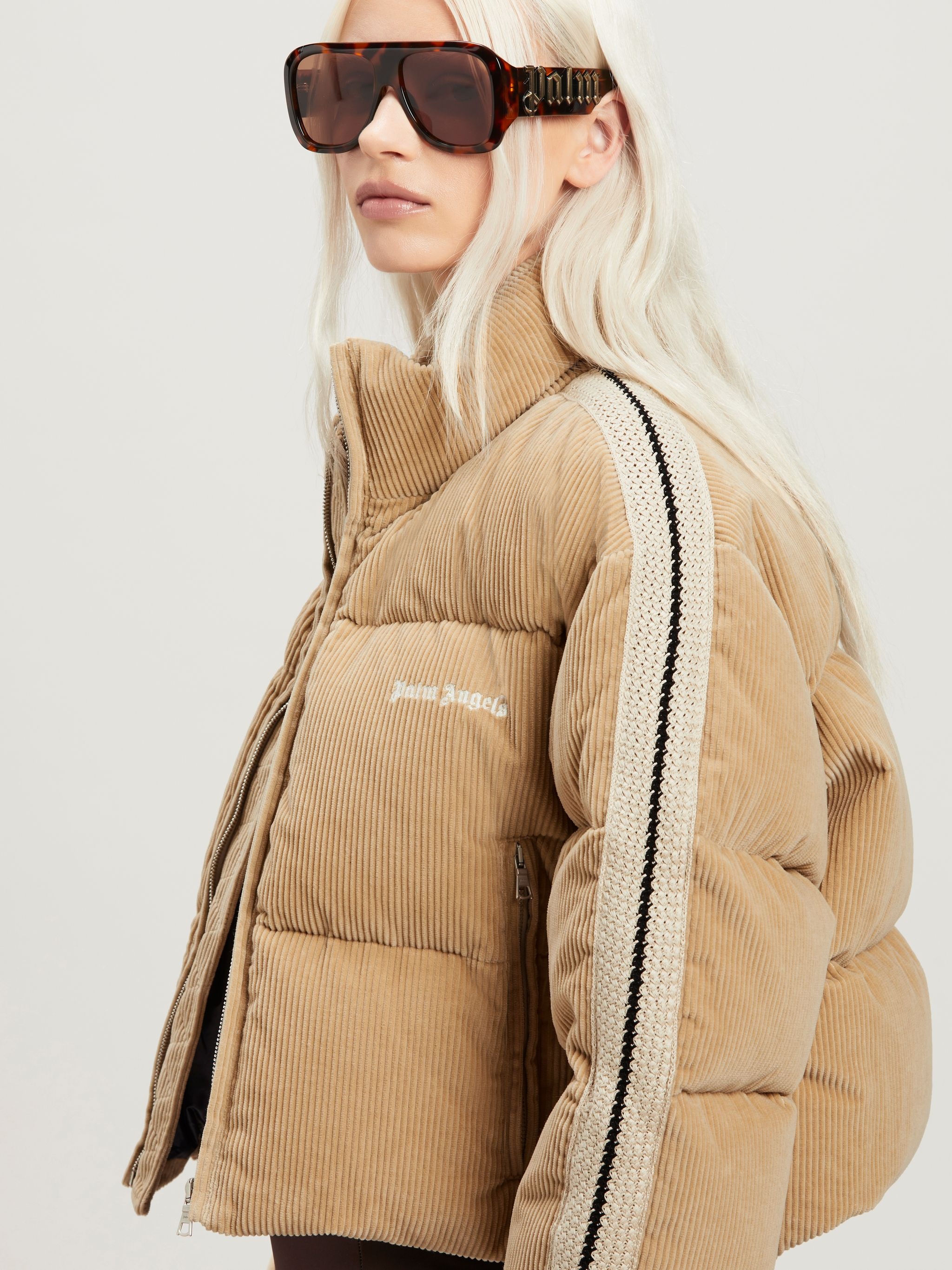 Corduroy Crop Down Jacket - 6