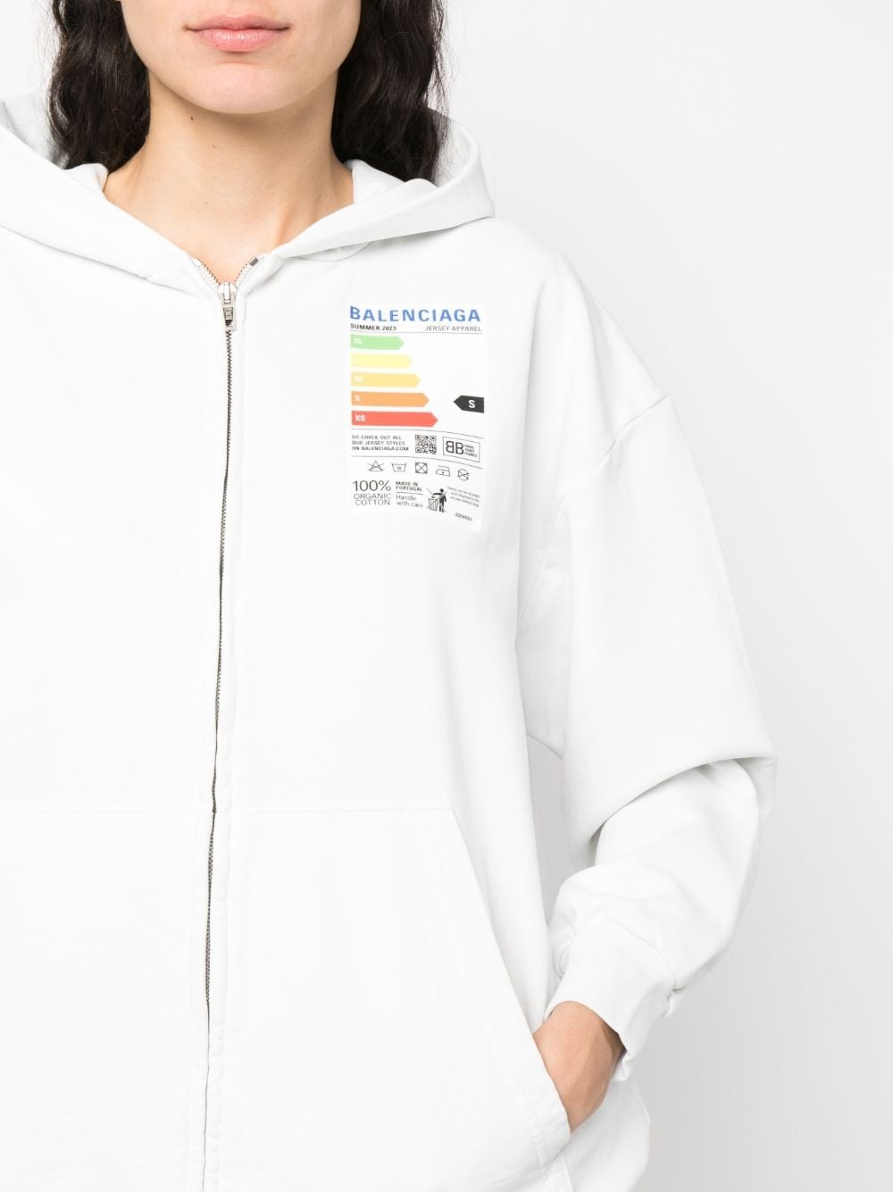 chest logo-print hoodie - 5