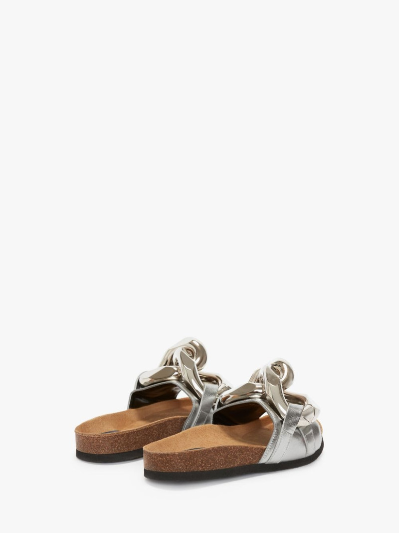 WOMEN'S CHAIN LOAFER SLIDES 3