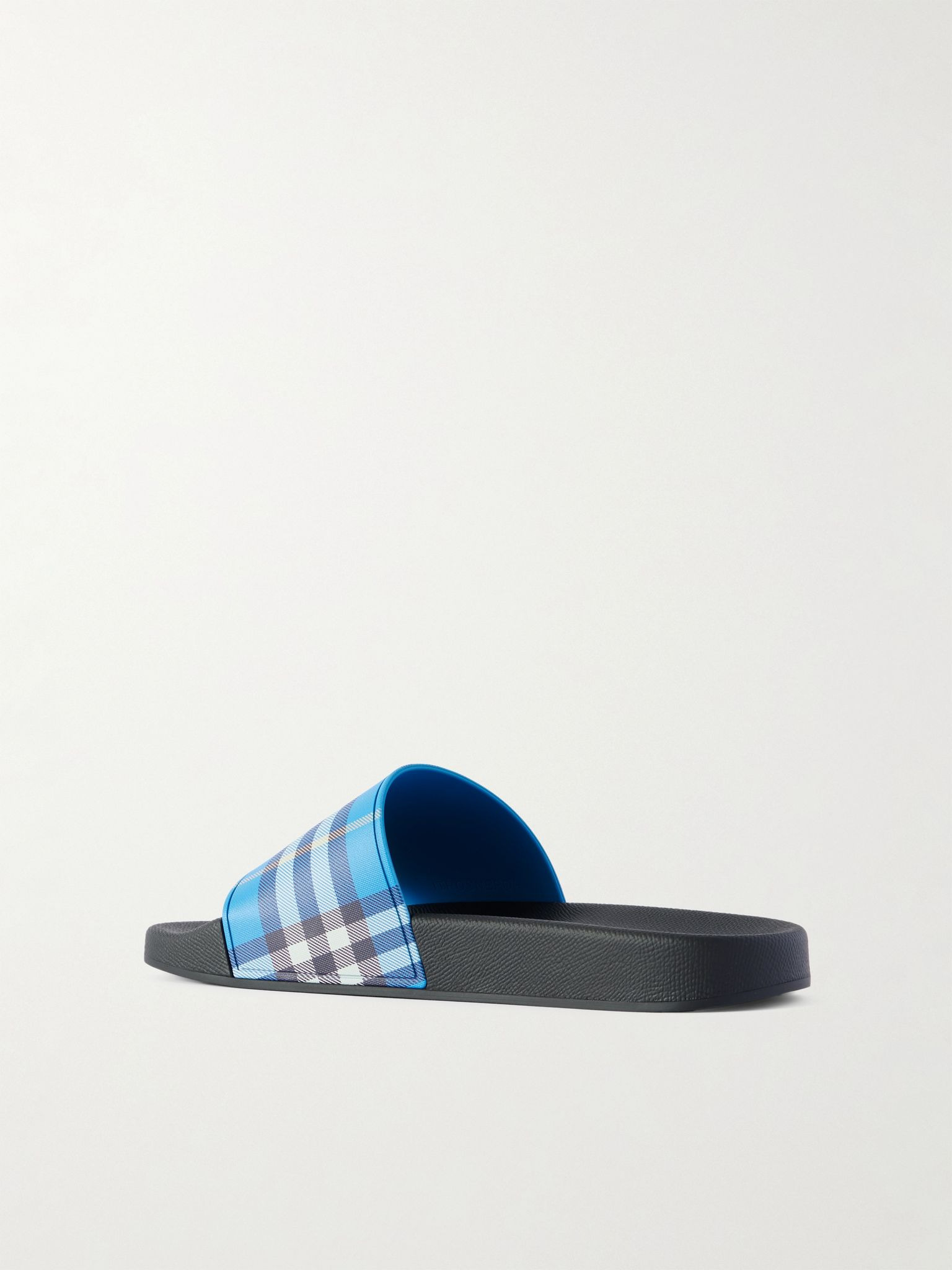 Checked Canvas Slides Blue - 4