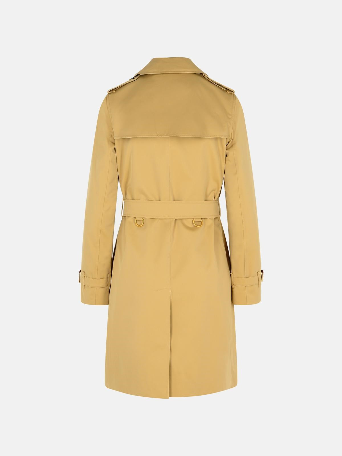 BEIGE COTTON 'KENSINGTON' MEDIUM TRENCH COAT - 3