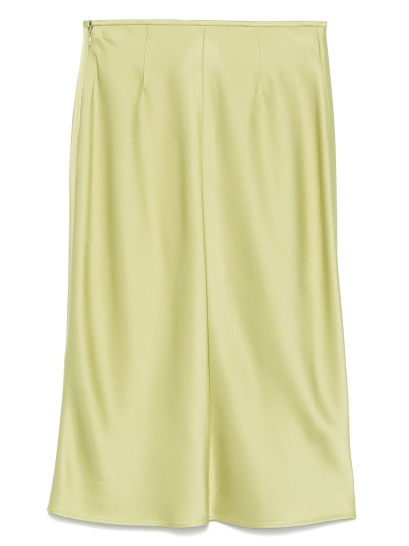 Blumarine satin midi skirt outlook