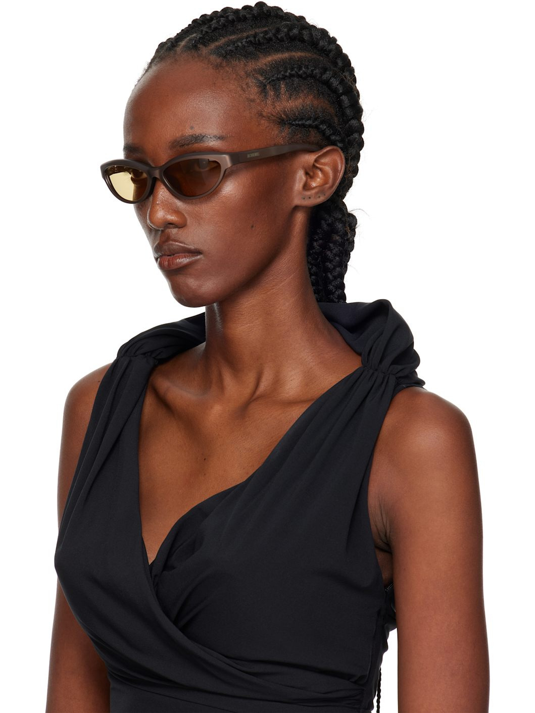 Brown 'The Curvo' Sunglasses - 4