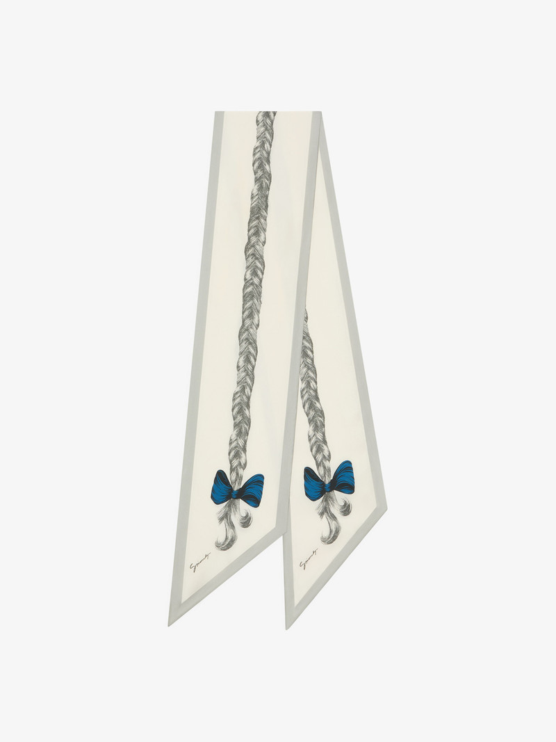 SCARF IN SILK WITH HAIR PRINT 1