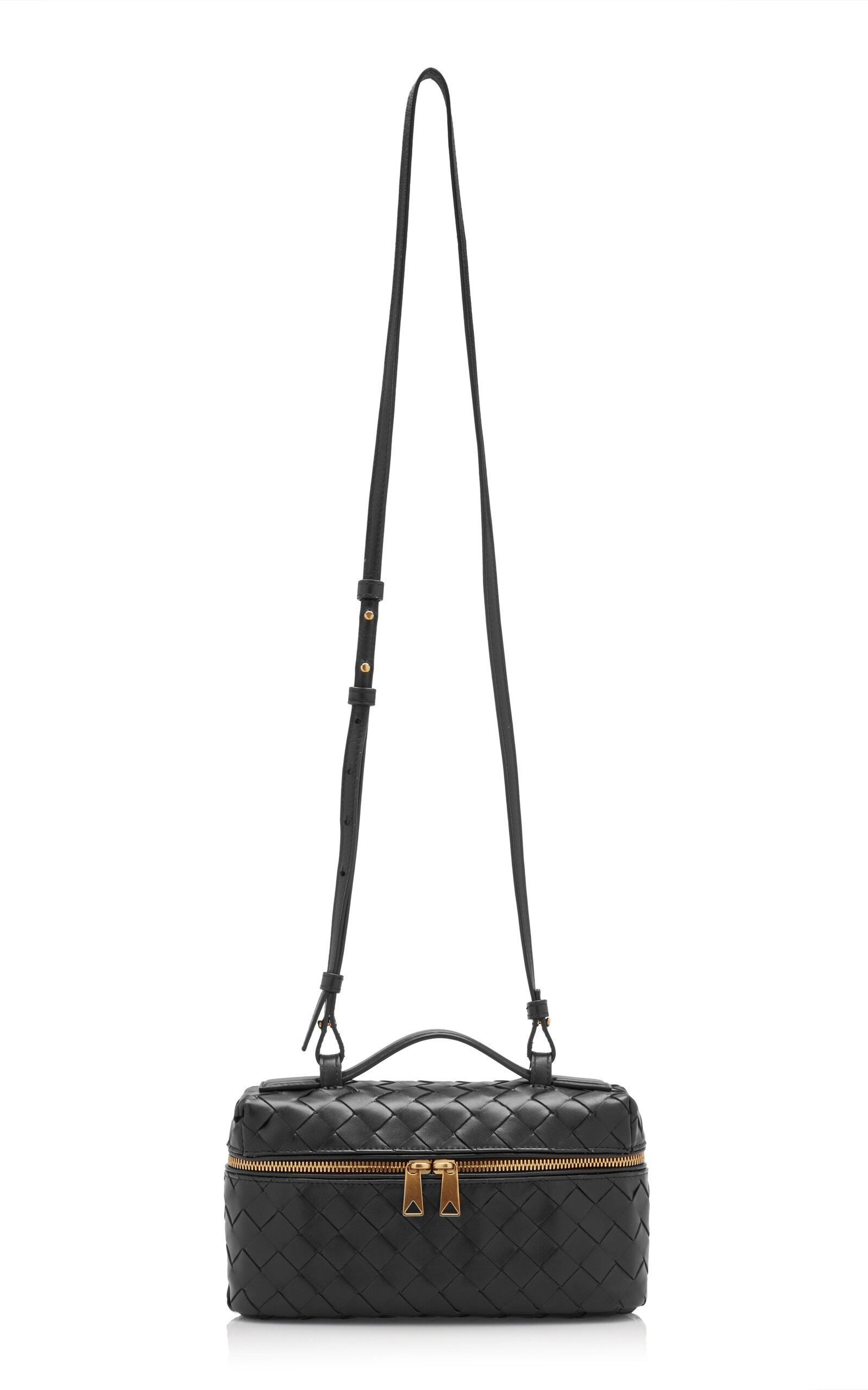 Intrecciato Leather Vanity Case black - 4