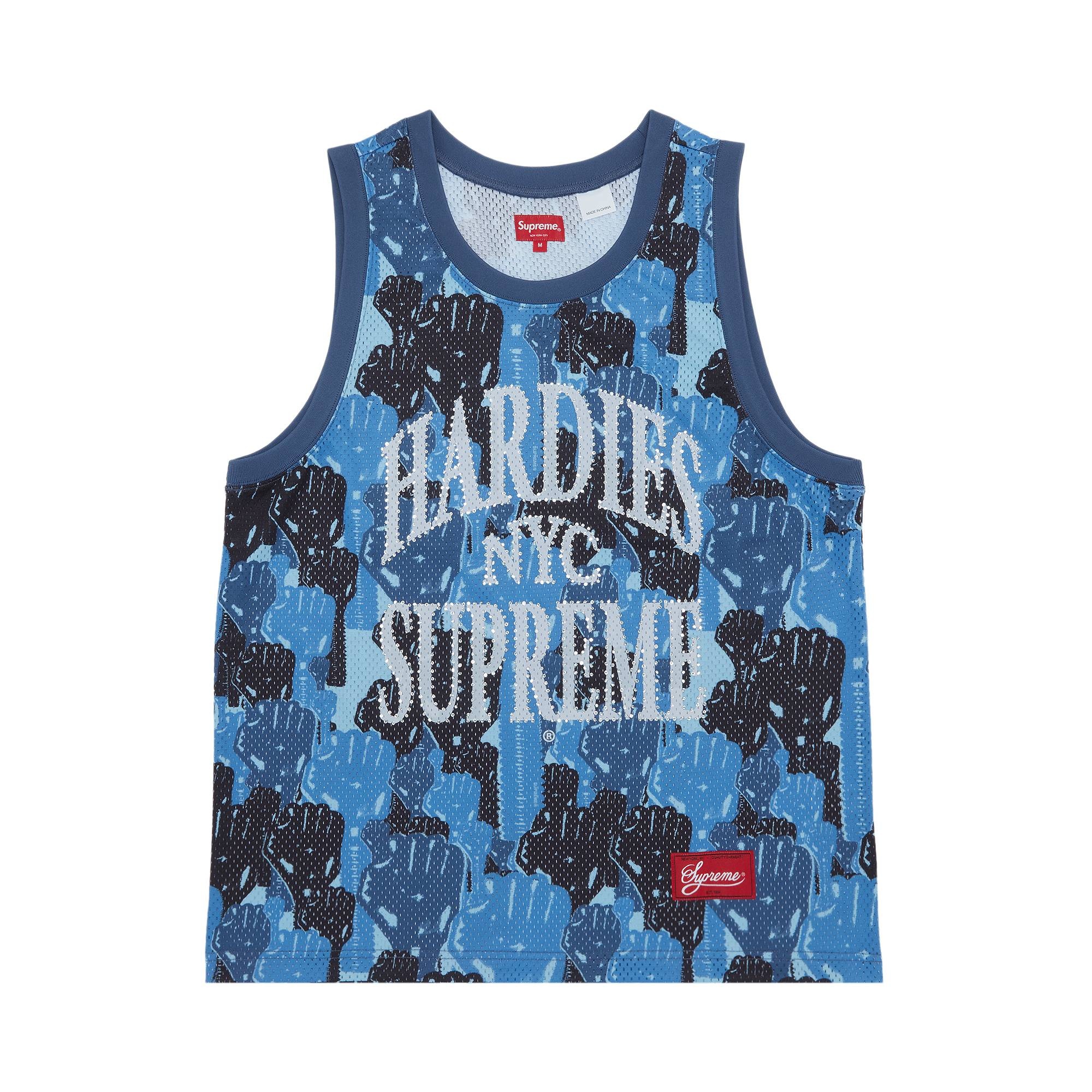 SUPREME Authentic Hardies Camo Basketball Jersey Tank Top Sleeveless size  40 US