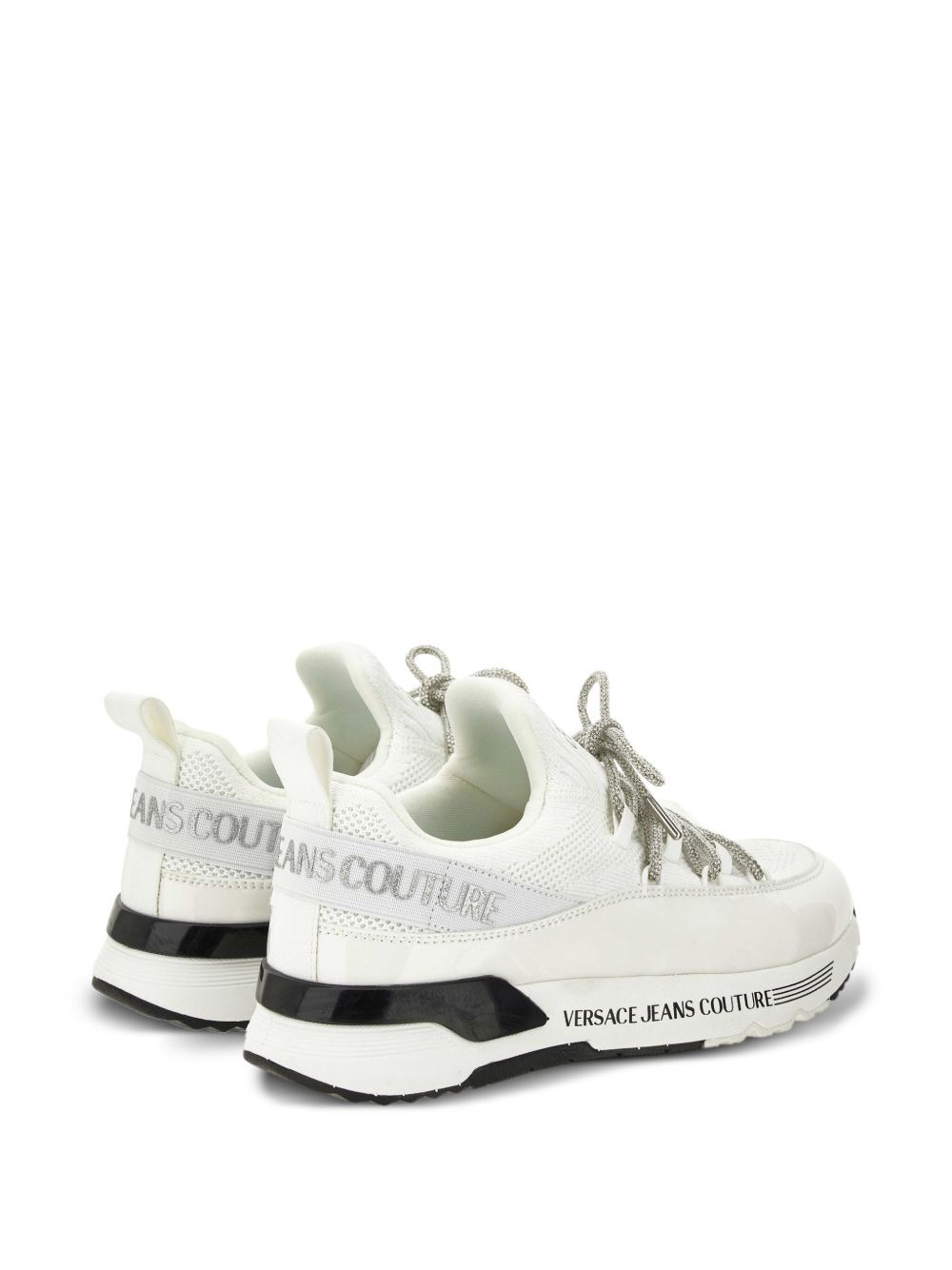 mesh-panel lace-up trainers - 3