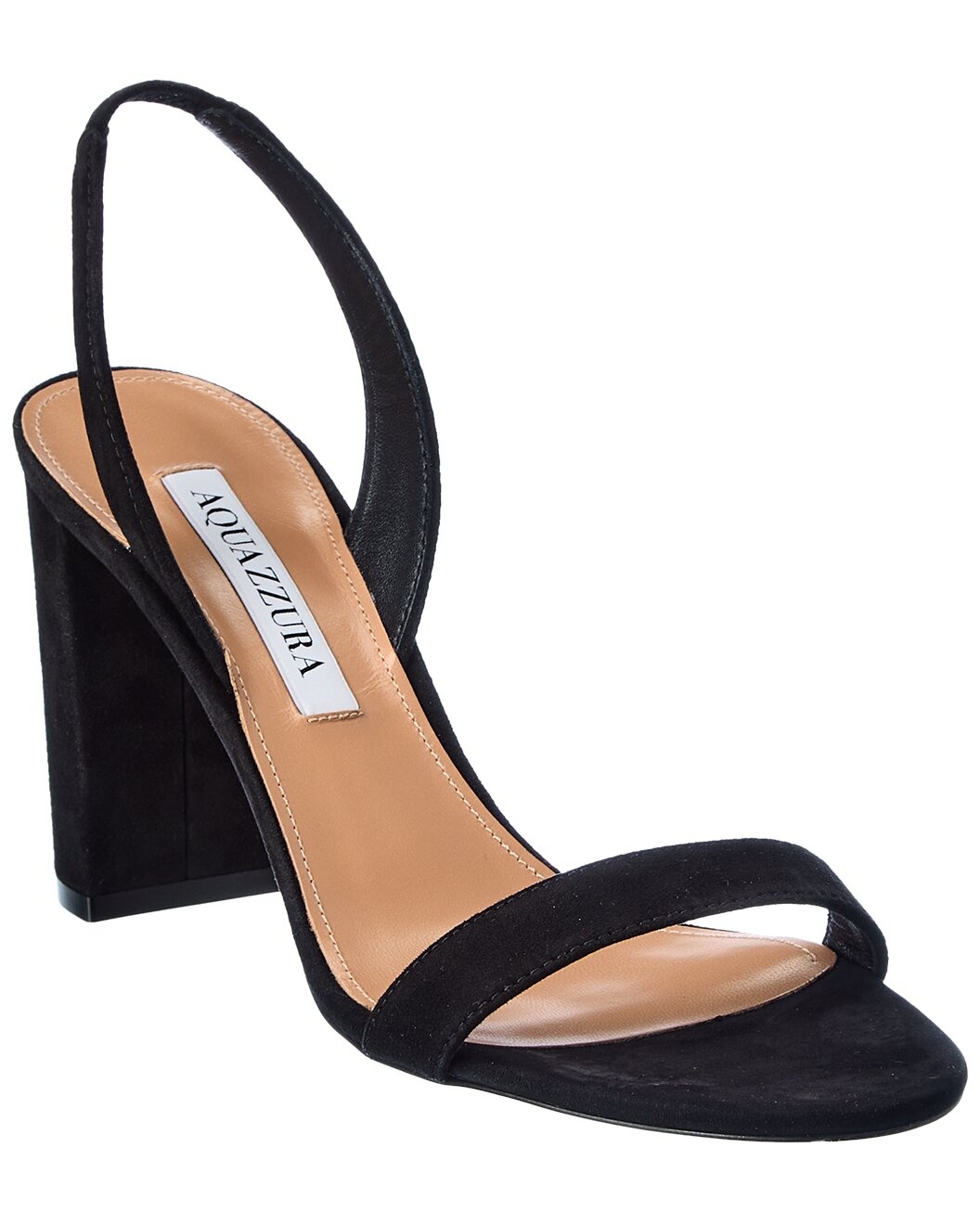 Aquazzura So Nude 85 Suede Slingback Sandal - 1