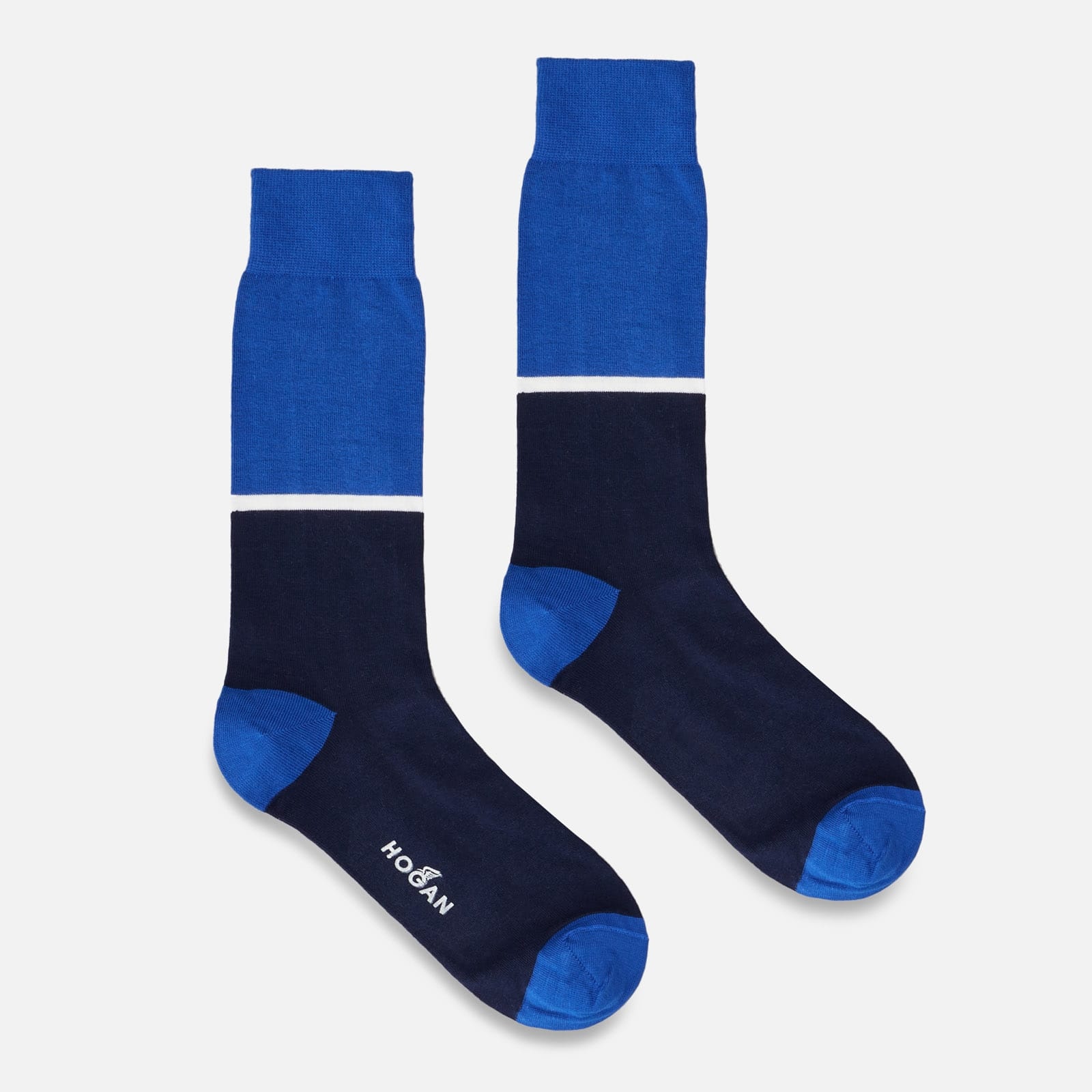 Color Block Socks Blue - 1