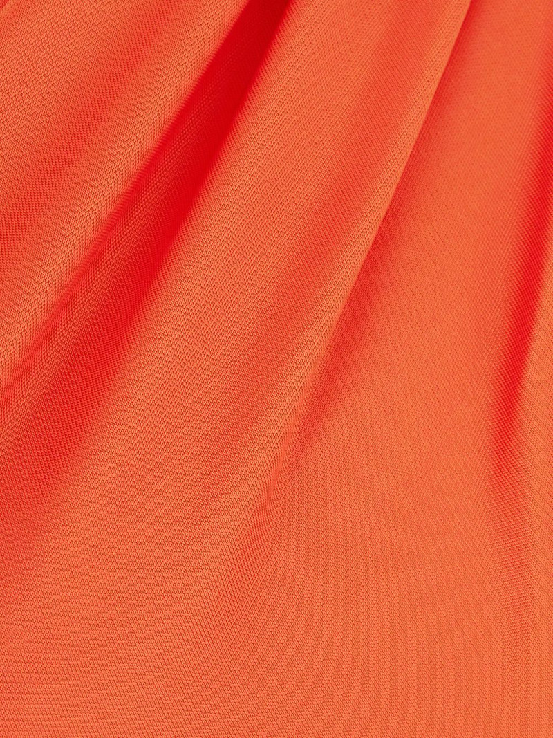 one-shoulder draped midi dress 3