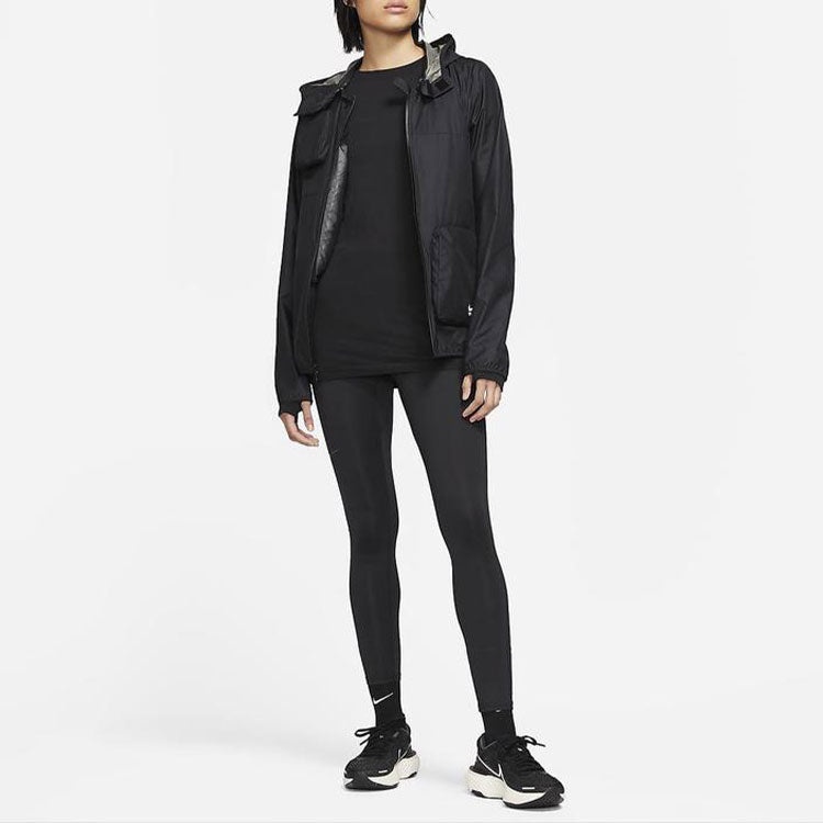 (WMNS) Nike NSRL Transform Sports Detachable hooded vest Jacket Black DB0820-010 - 3