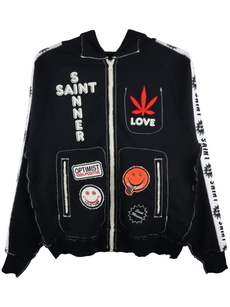 x A LOVE MOVEMENT logo-print hoodie 1