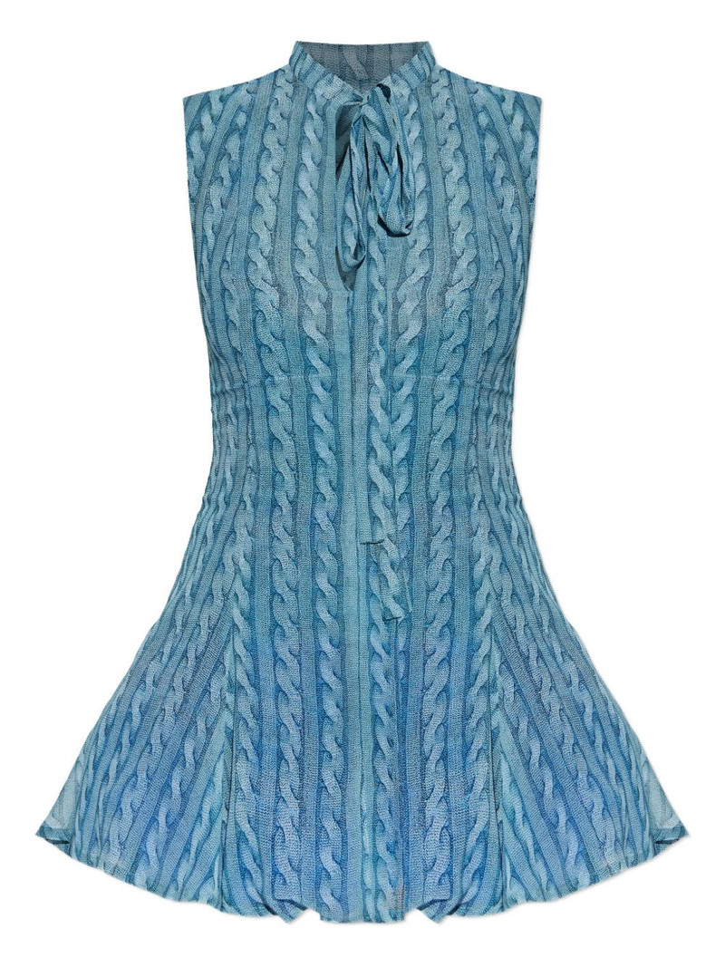cable-print minidress 1