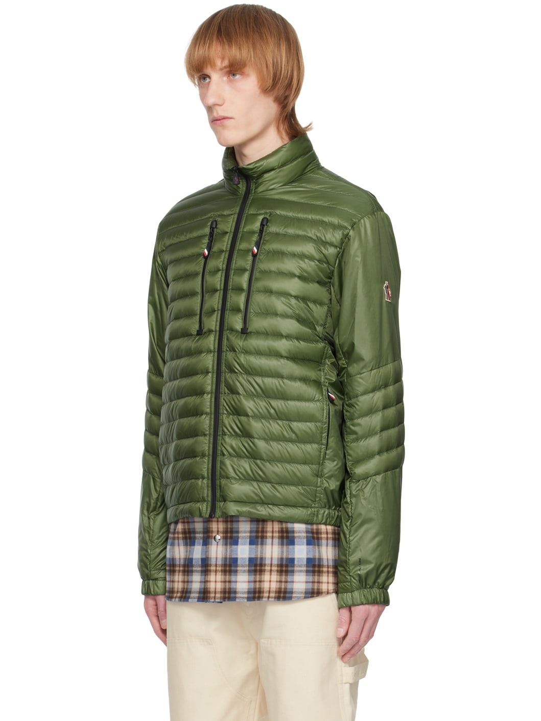 Khaki Althaus Short Down Jacket - 4