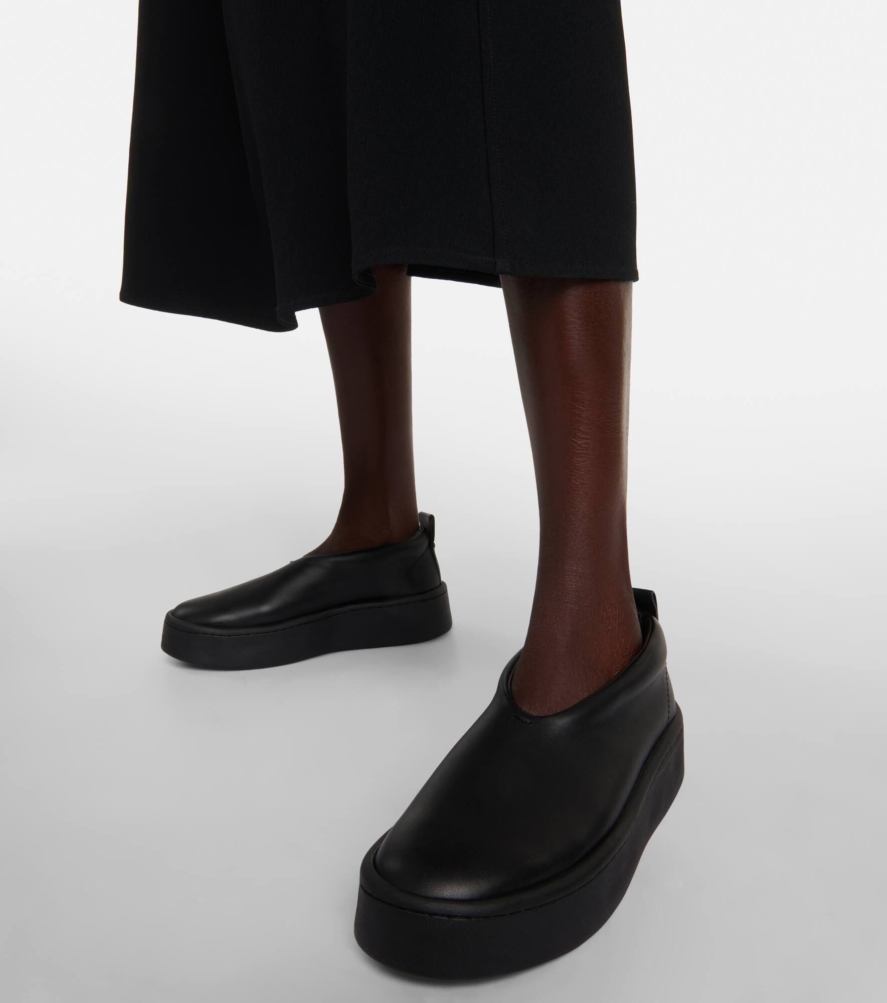 Leather slip-on sneakers - 4