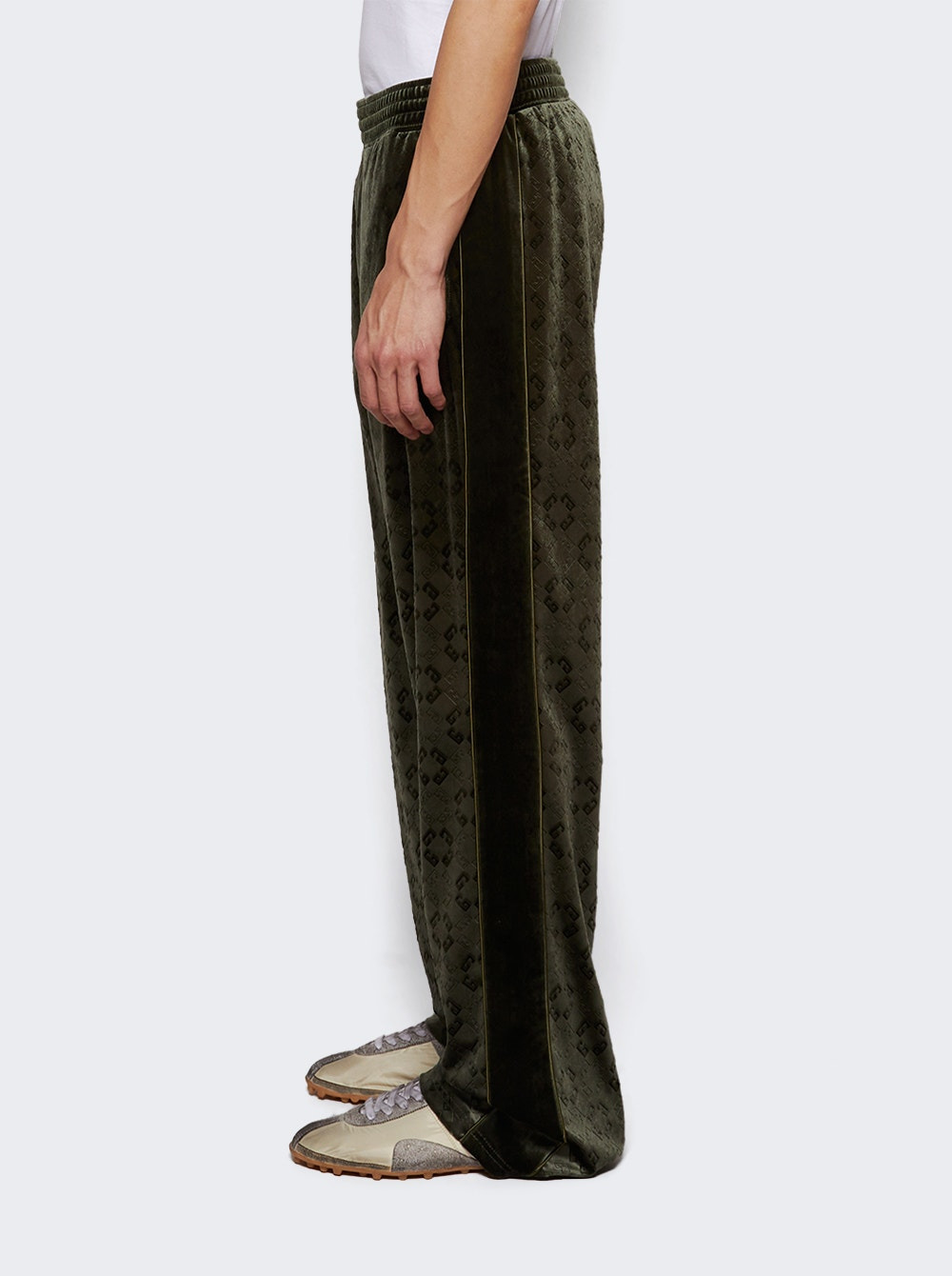 Jogger Pants In Monogram 72 Green - 3