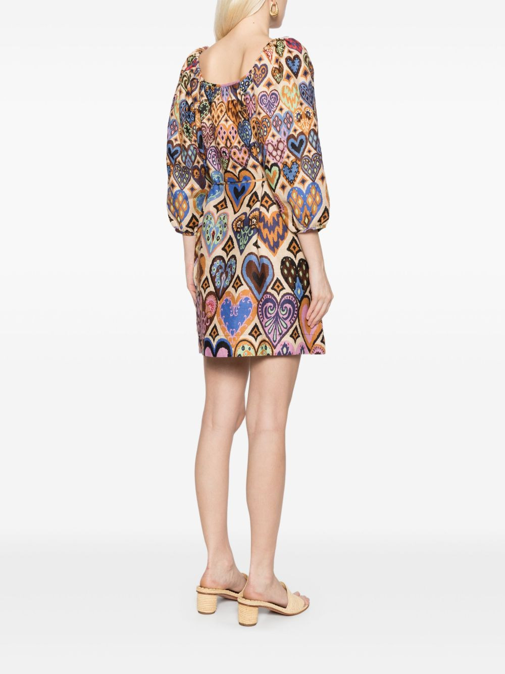 puff sleeves dress - 4