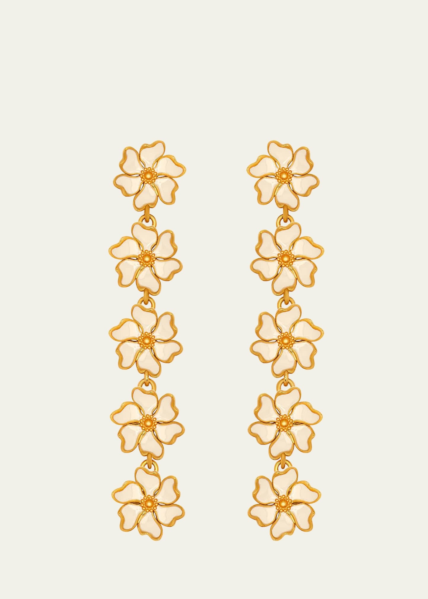 Cherry Blossom 5-Drop Earrings - 1