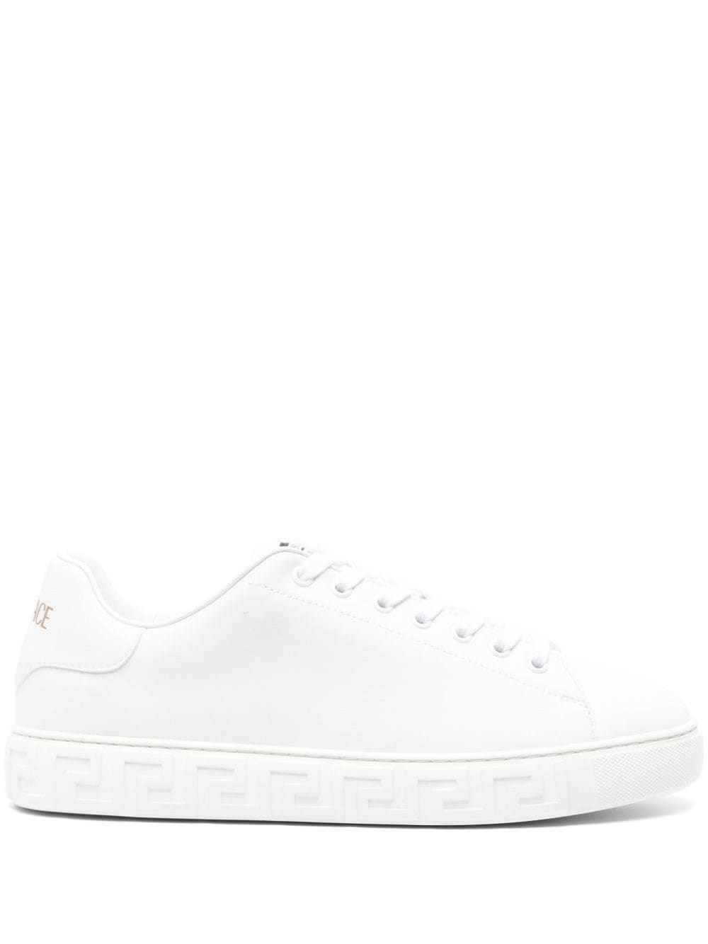 Greca faux-leather sneakers - 1