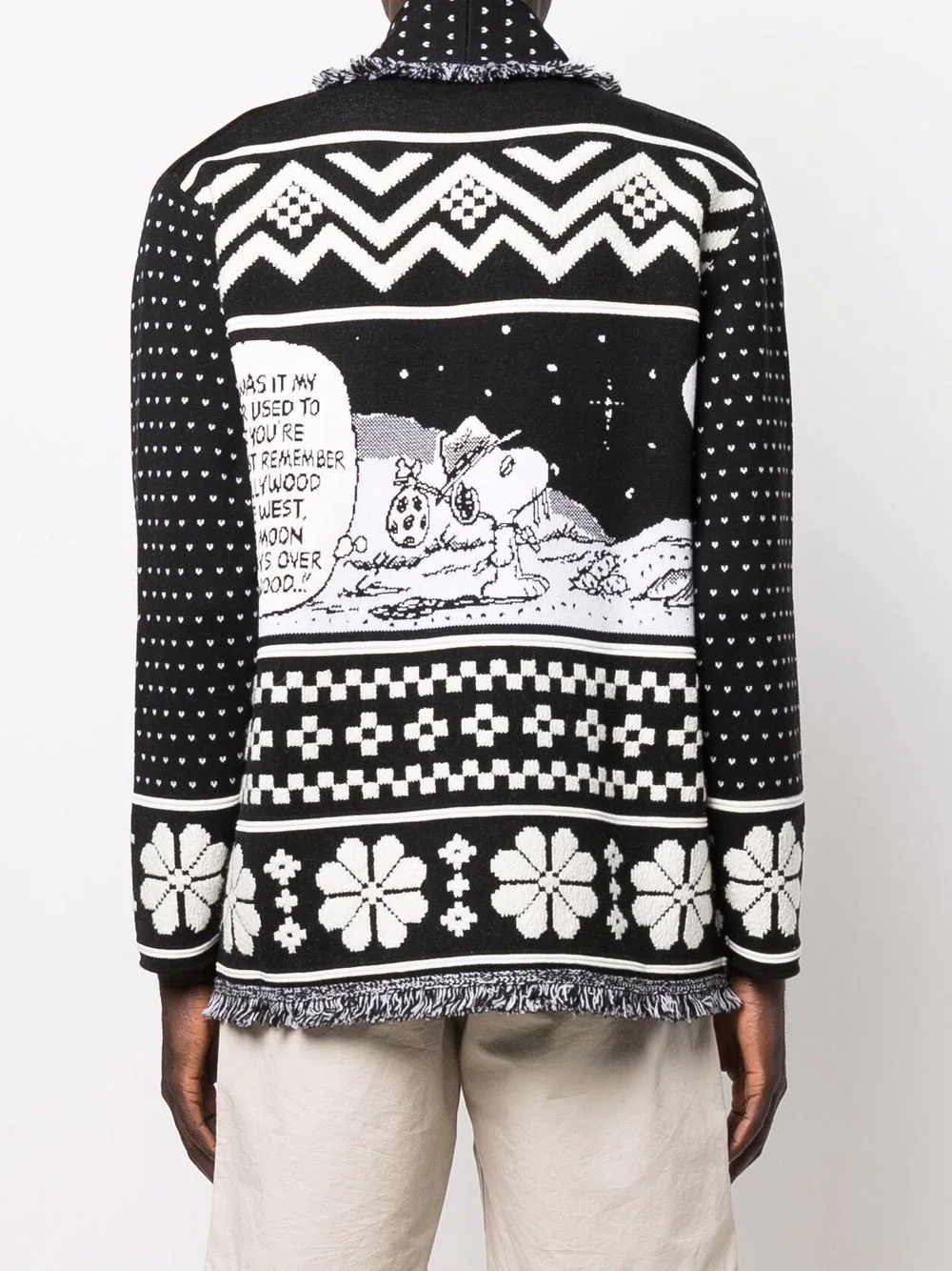 x Peanuts Snoopy And The Moon cardigan - 4