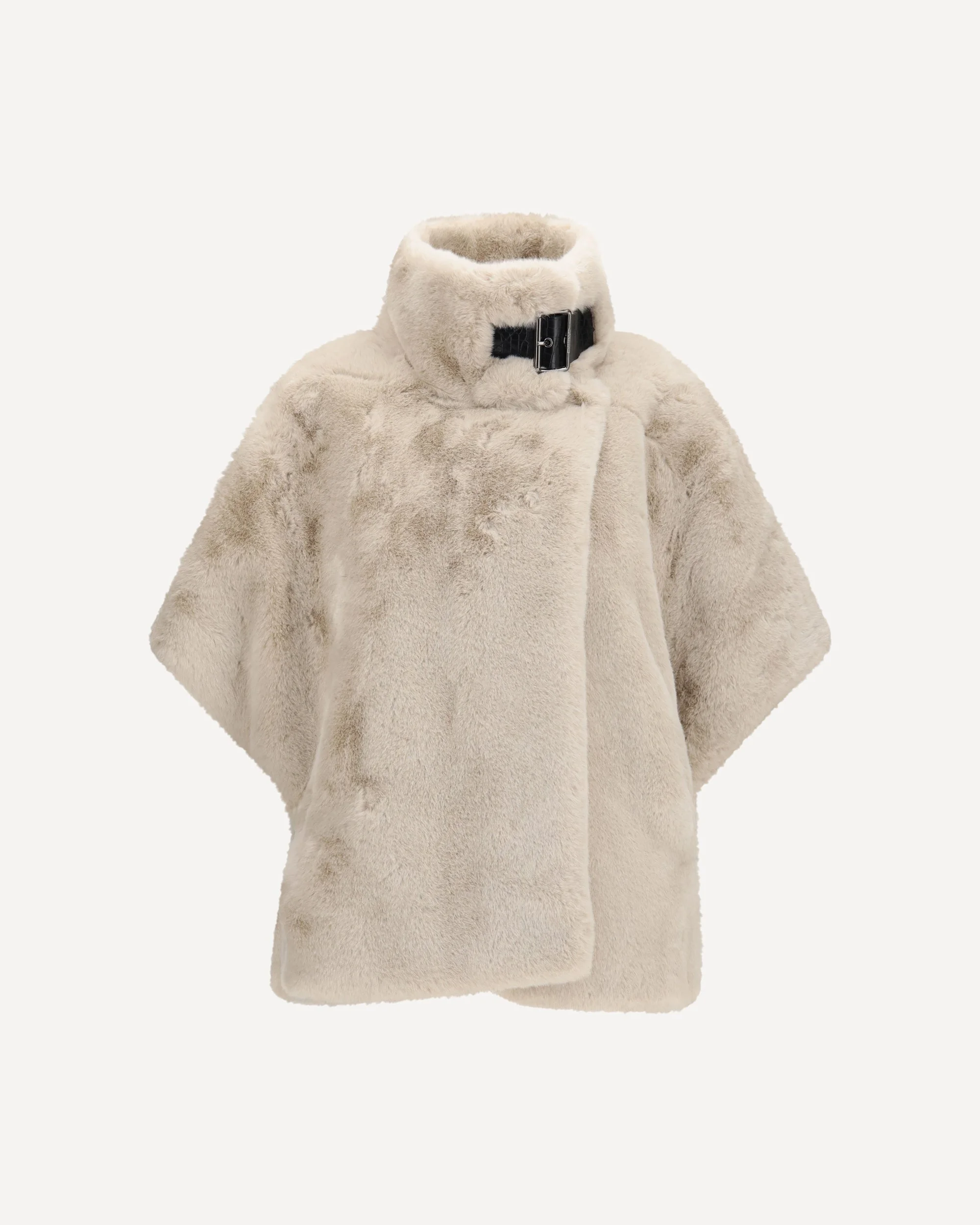 Faux fur Jacket with buckle - 1