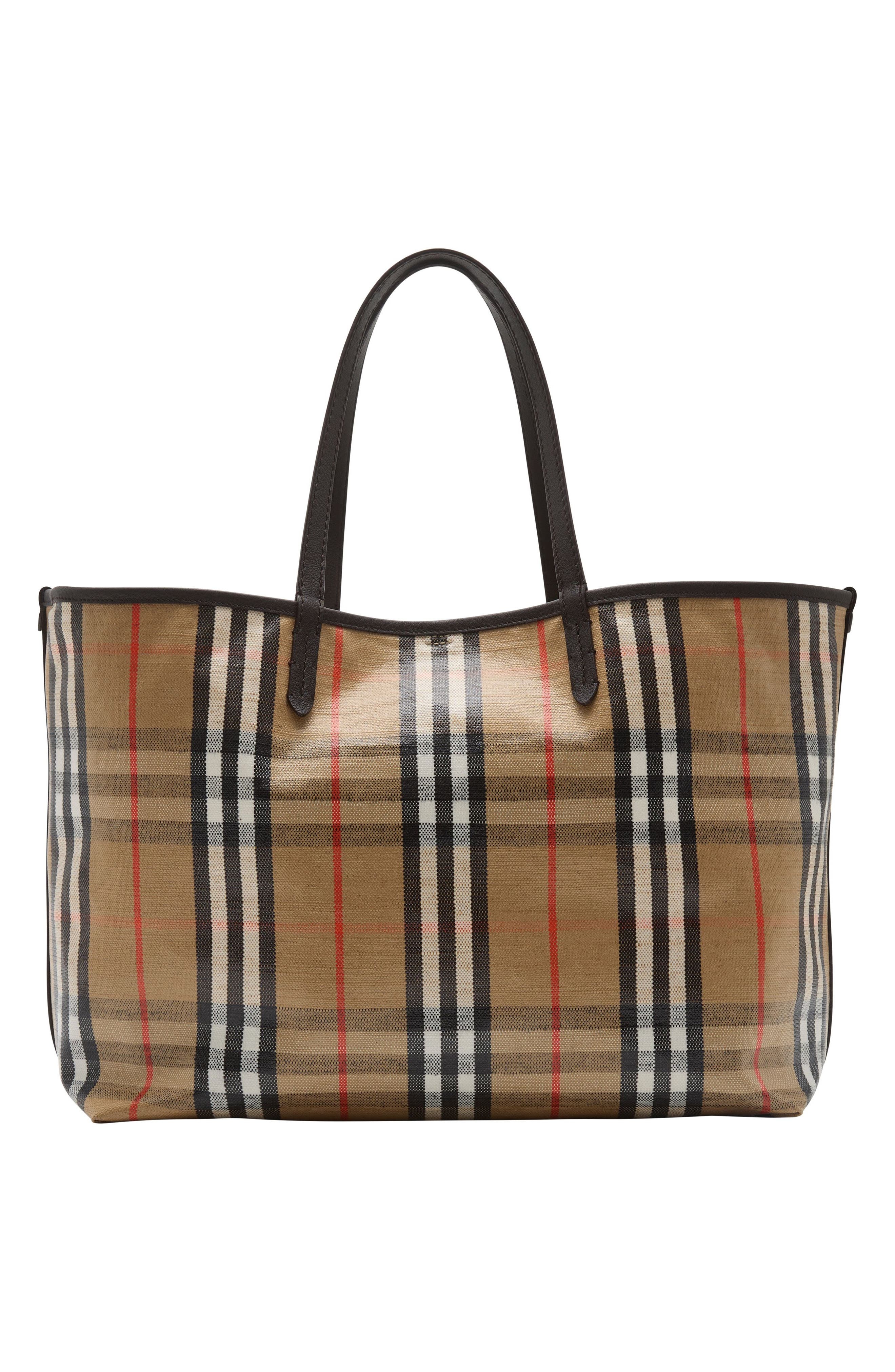 burberry Medium Highlands Coated Canvas Tote in Sand at Nordstrom - 3