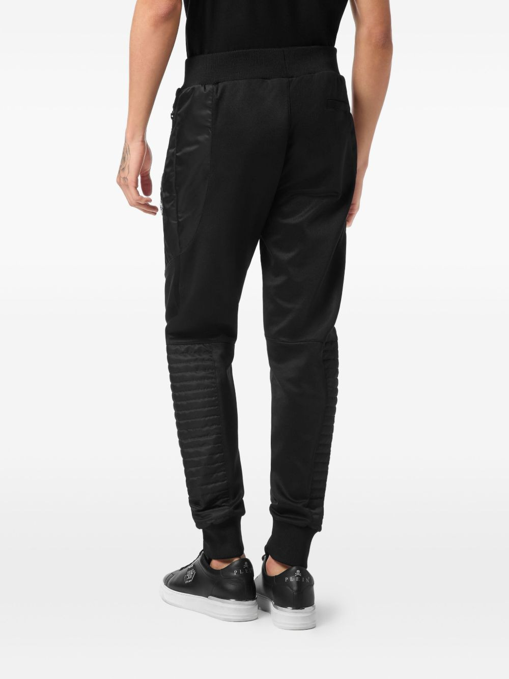 biker-quilted track pants - 3