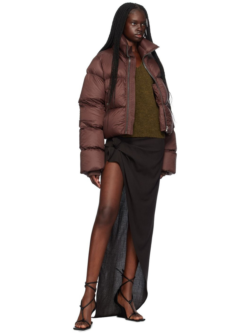 Rick Owens Brown Porterville Turtle Down Jacket outlook