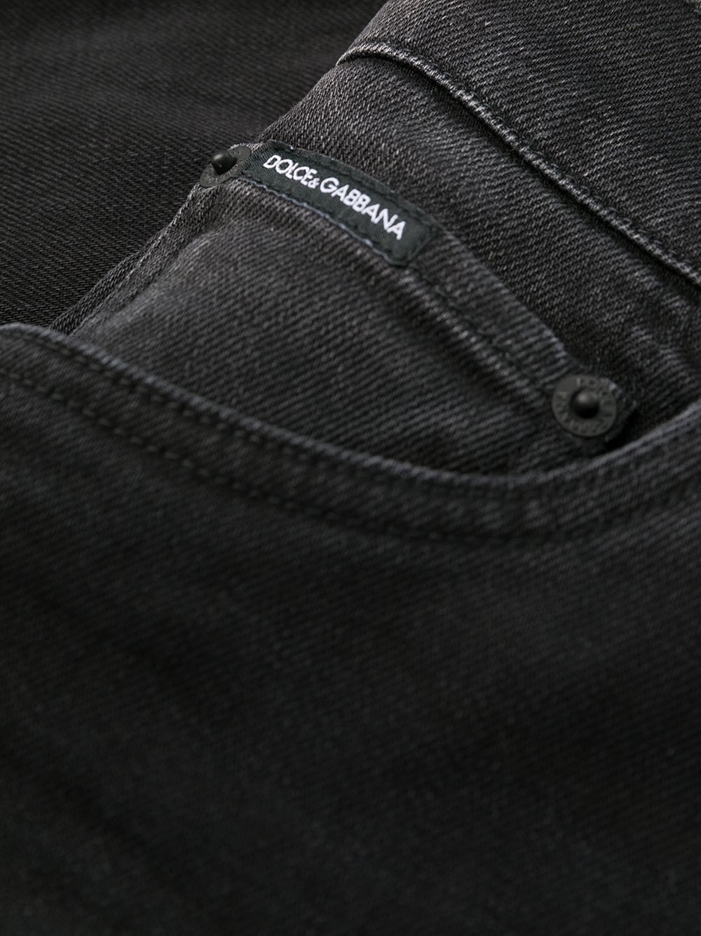 logo-appliqué slim-cut jeans - 7