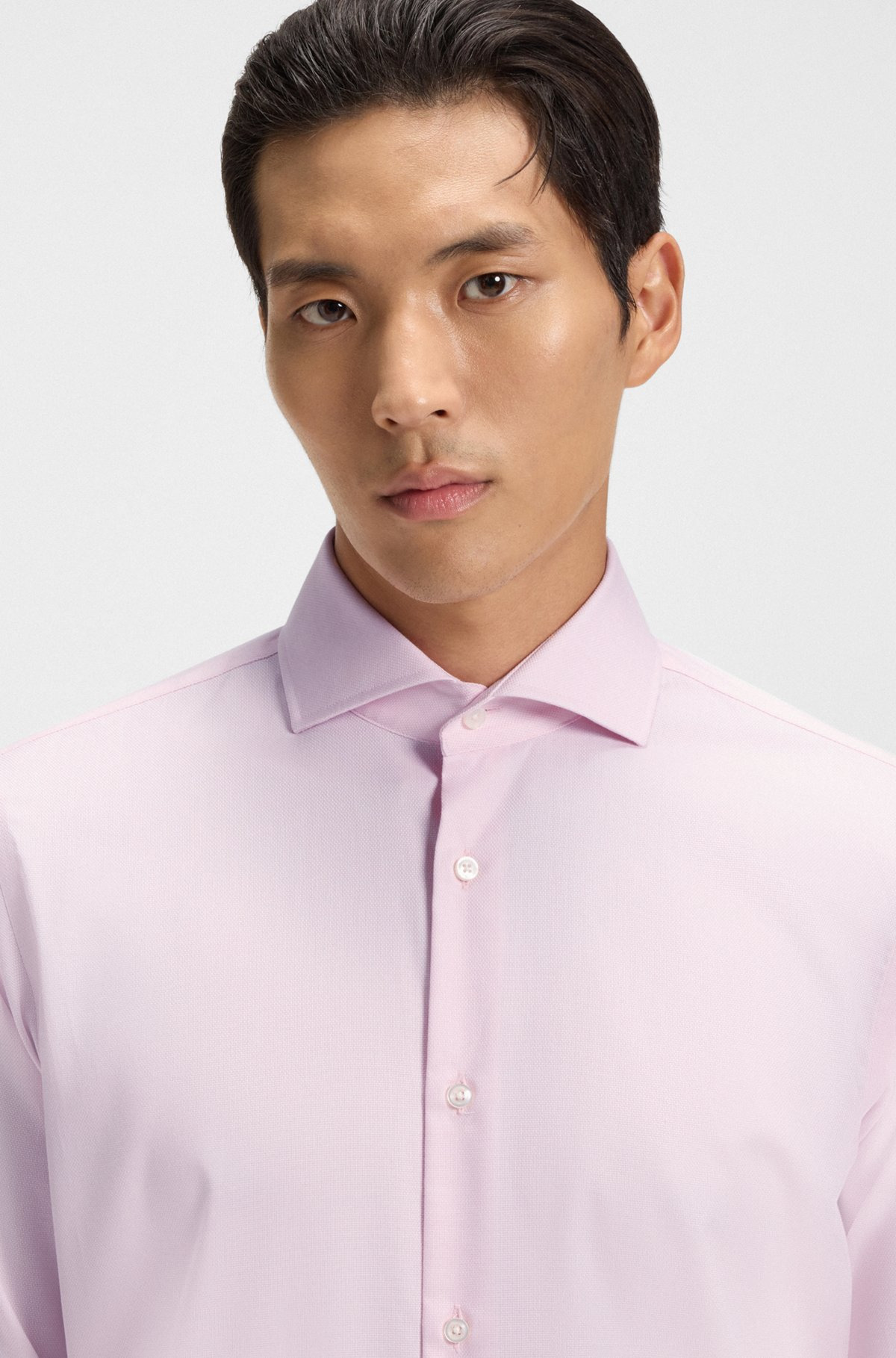 REGULAR-FIT SHIRT IN WRINKLE-RESISTANT OXFORD COTTON - 3