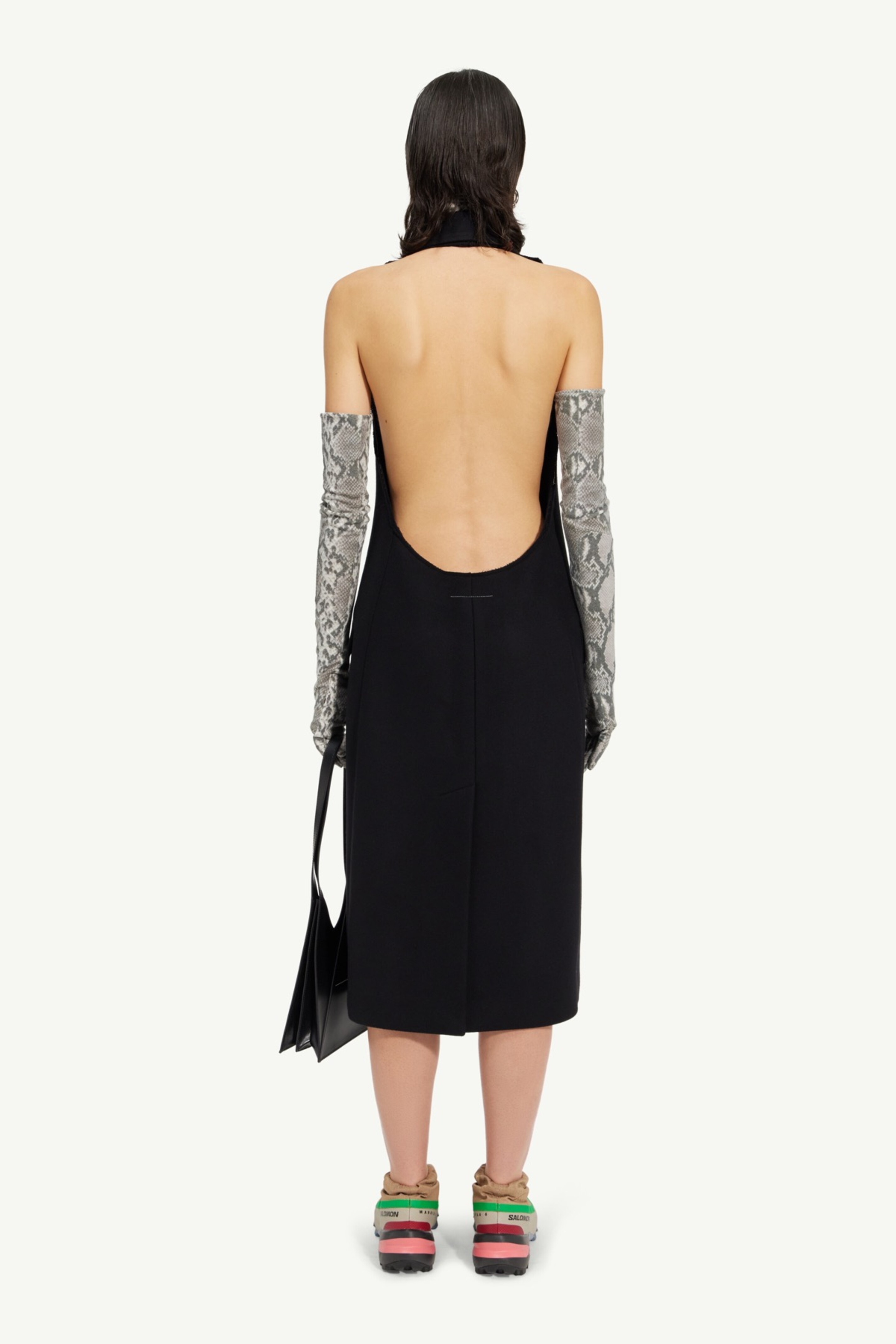 Contrast sleeve felt coat - 4