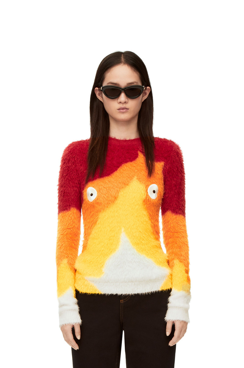 Calcifer sweater in intarsia knit 3