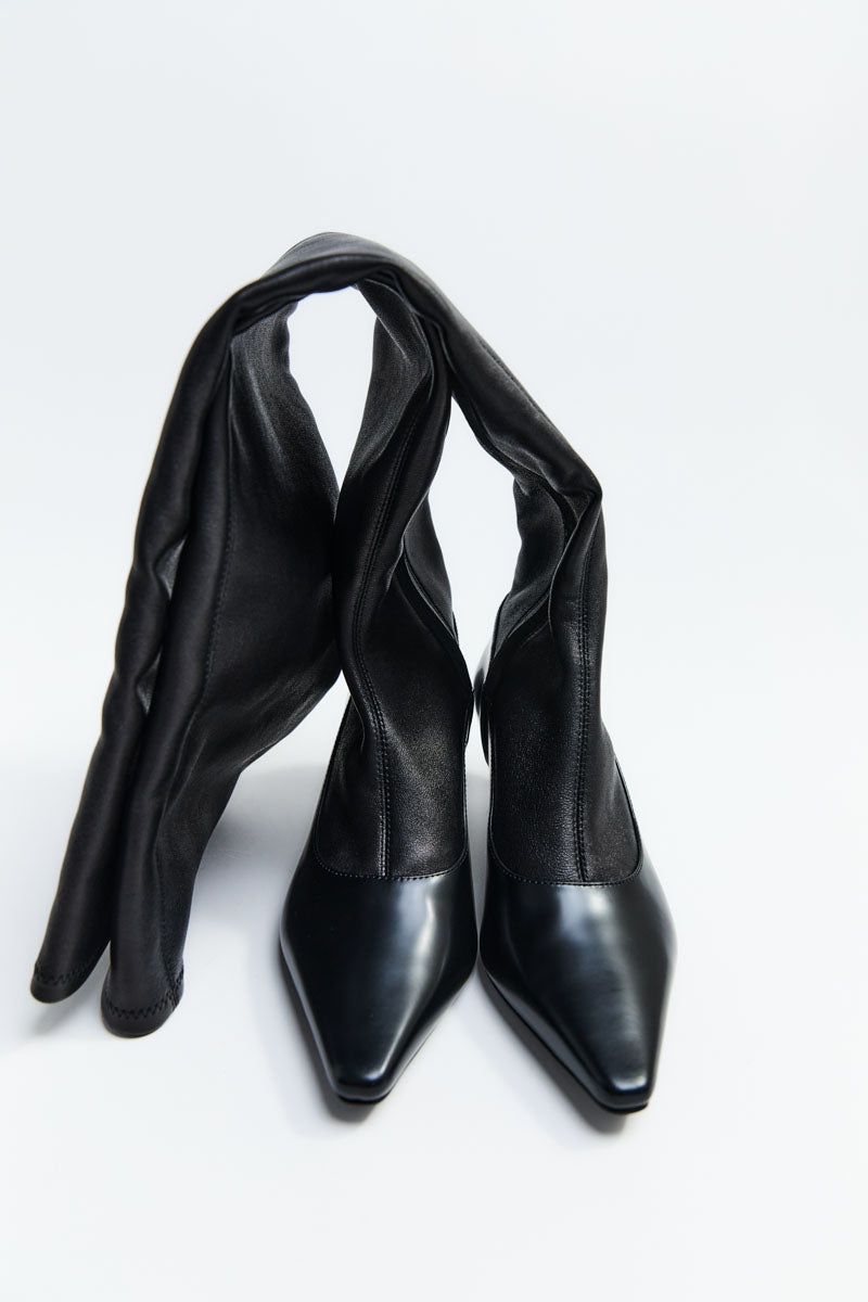 Sock High Boot - Black - 8