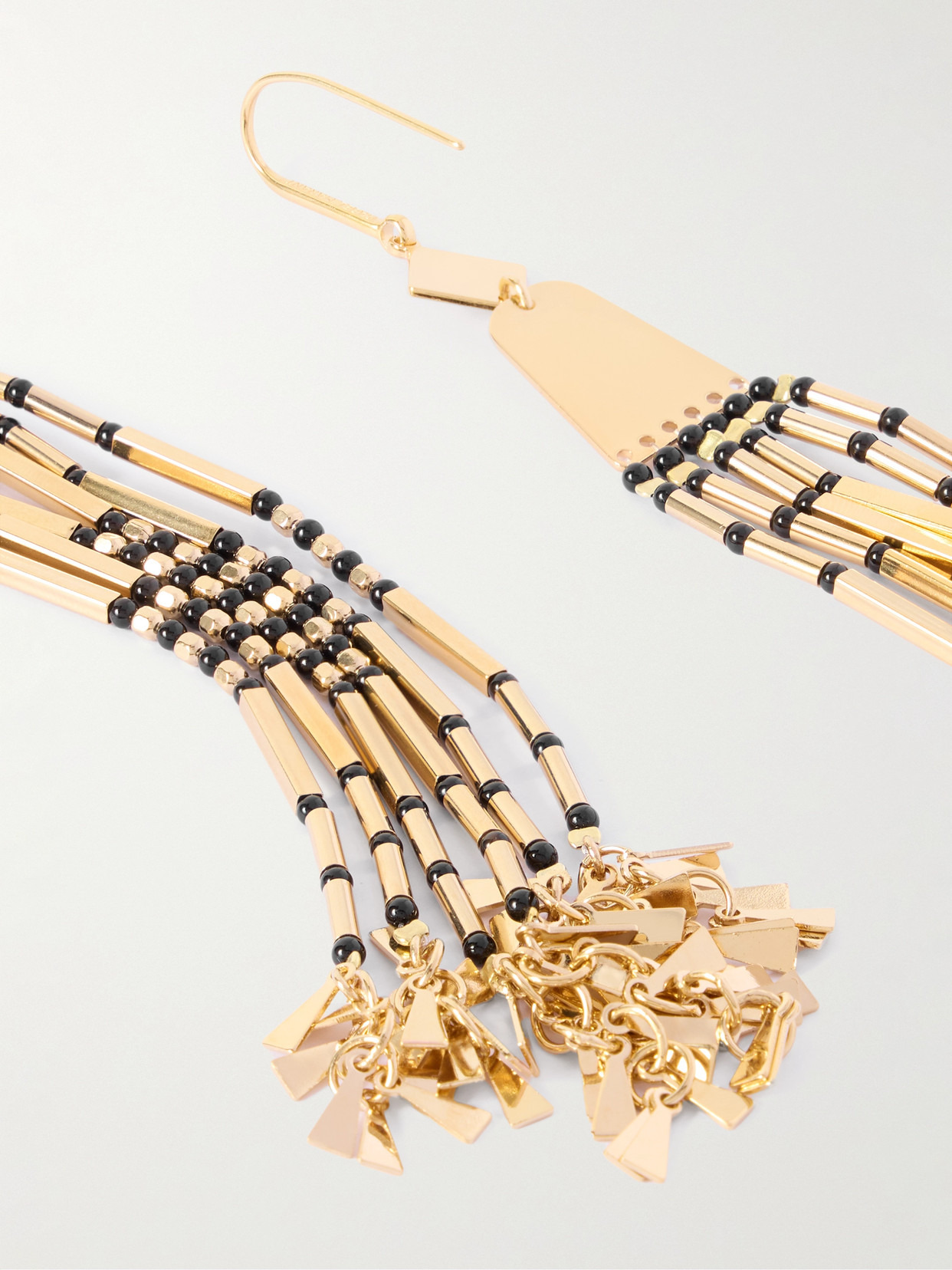 Olathe Gold-tone Beaded Earrings - 3