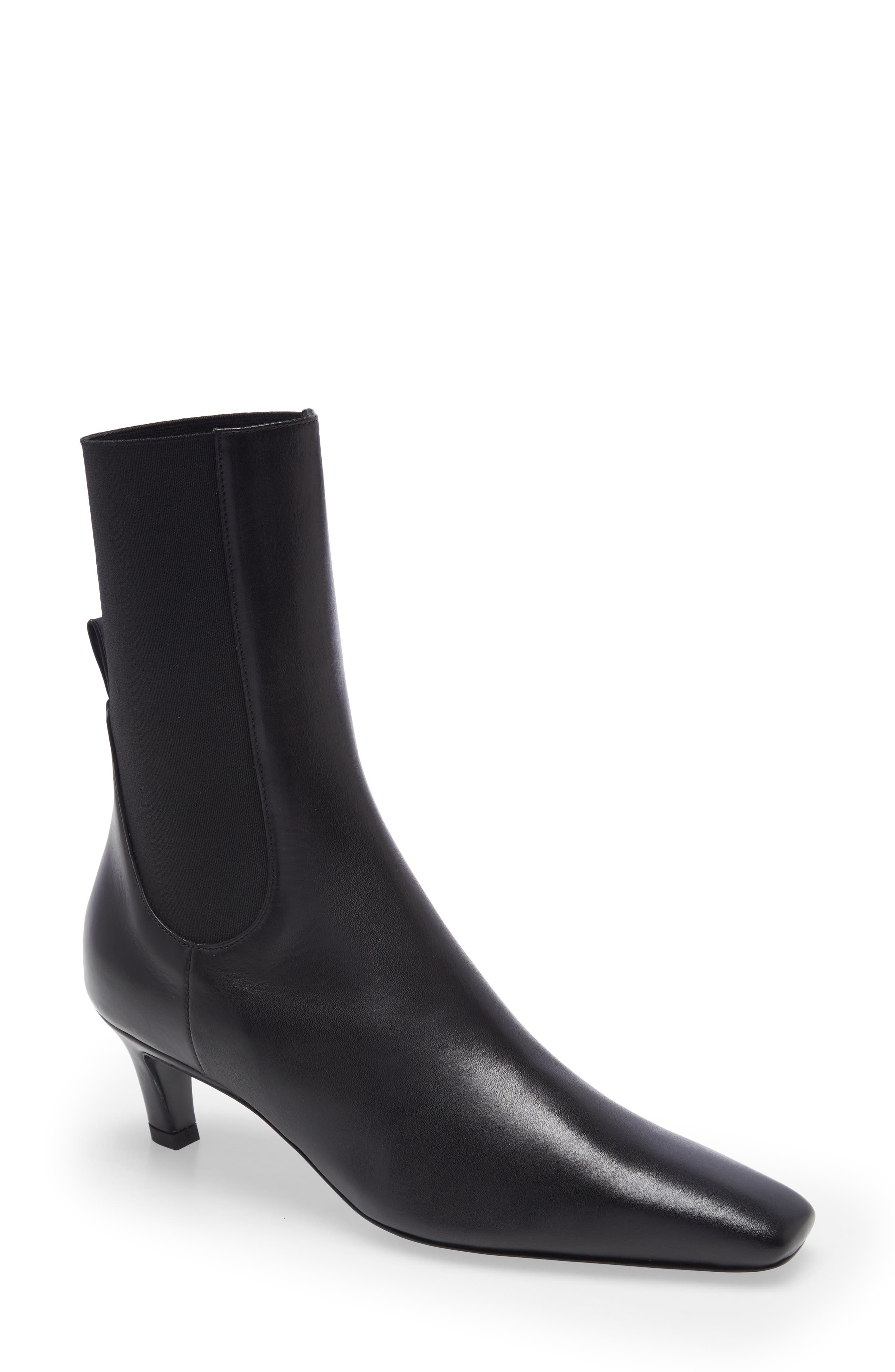 TOTEME The Mid Heel Bootie in Black at Nordstrom - 1