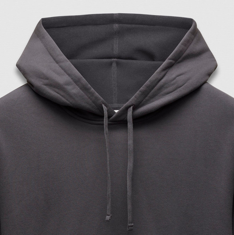 Reigning Champ Midweight Standard Hoodie Classic Fit Midnight outlook