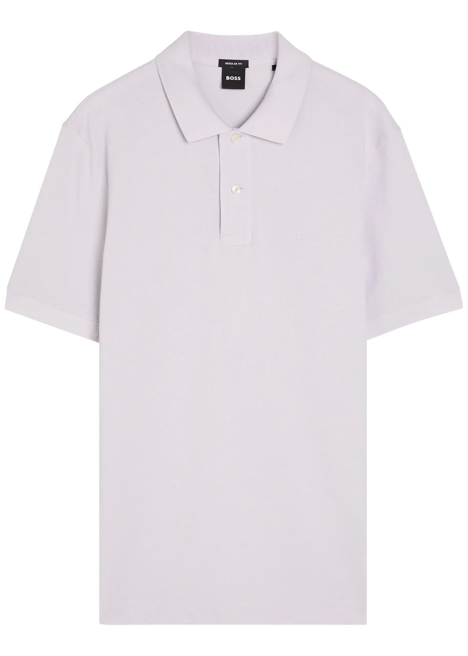 Boss Pallas Logo-embroidered Piqué Cotton Polo Shirt - 1