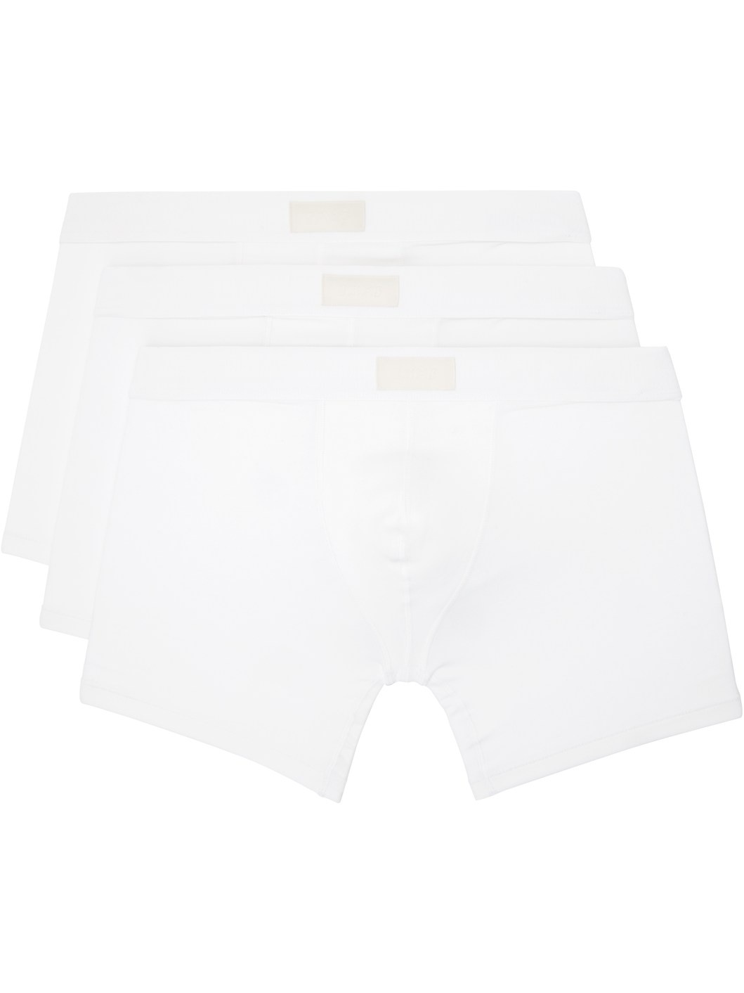 Three-Pack White SKIMS Cotton 5" Boxer Briefs - 1