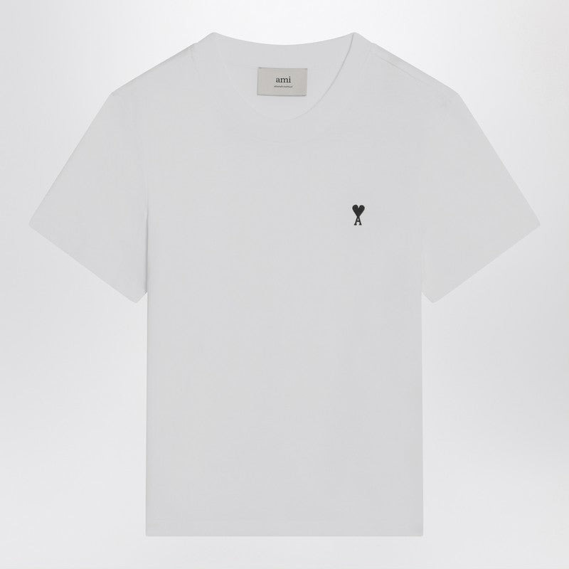 Ami Paris White Ami De Coeur T-Shirt Women - 1