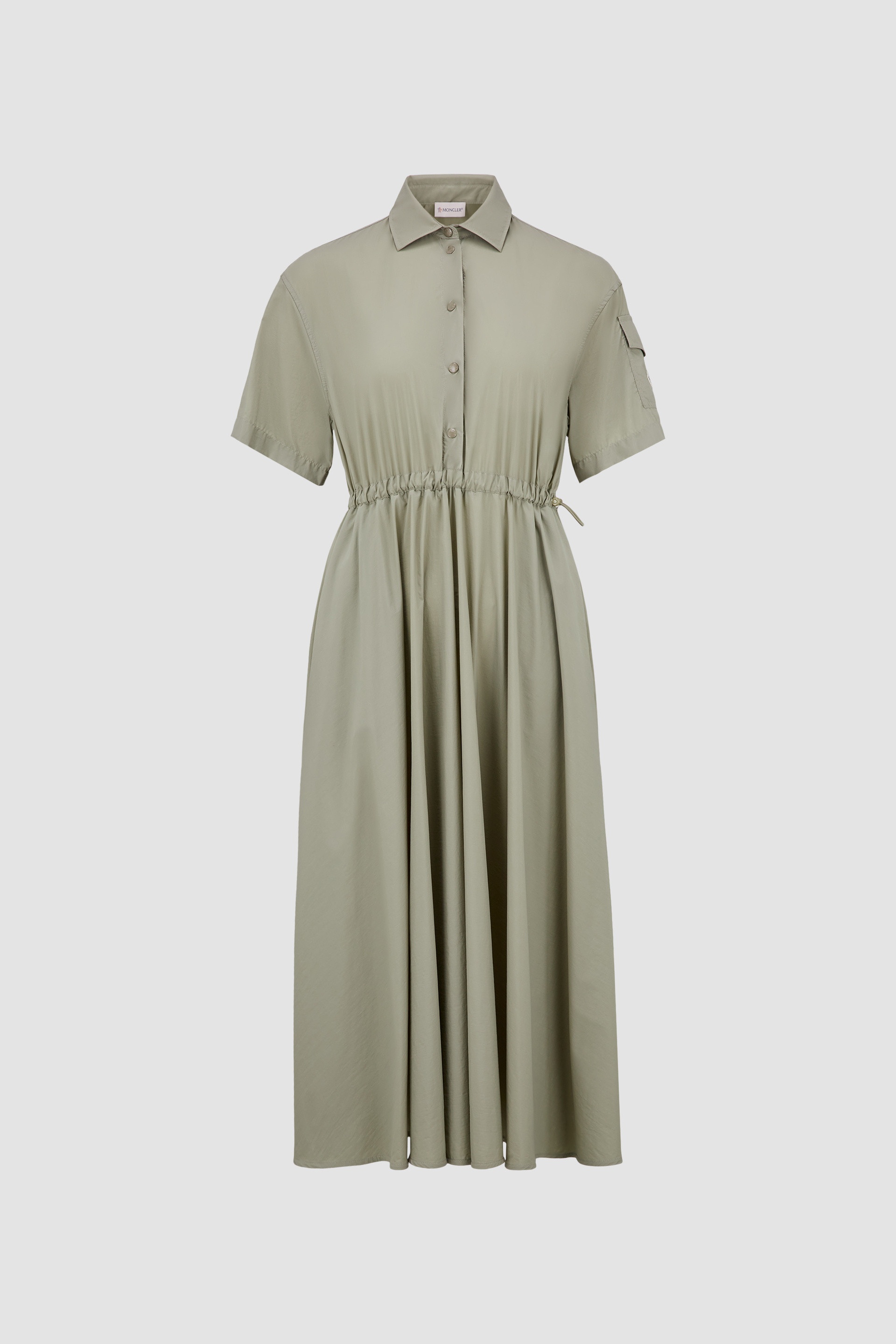 Moncler Poplin Midi Shirt Dress | REVERSIBLE