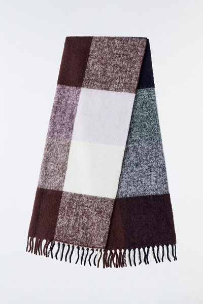 MACKAGE AMIN oversized plaid wool scarf outlook