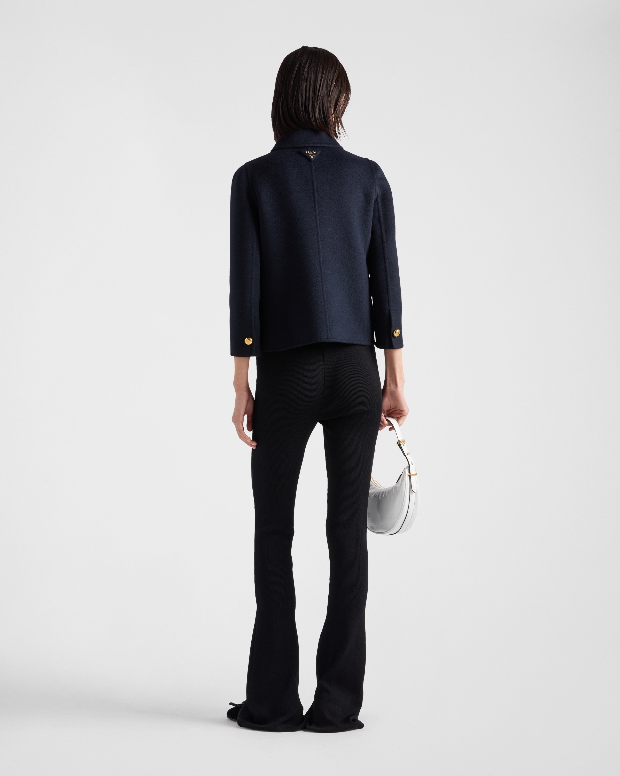 Embroidered cashgora double-breasted jacket - 5
