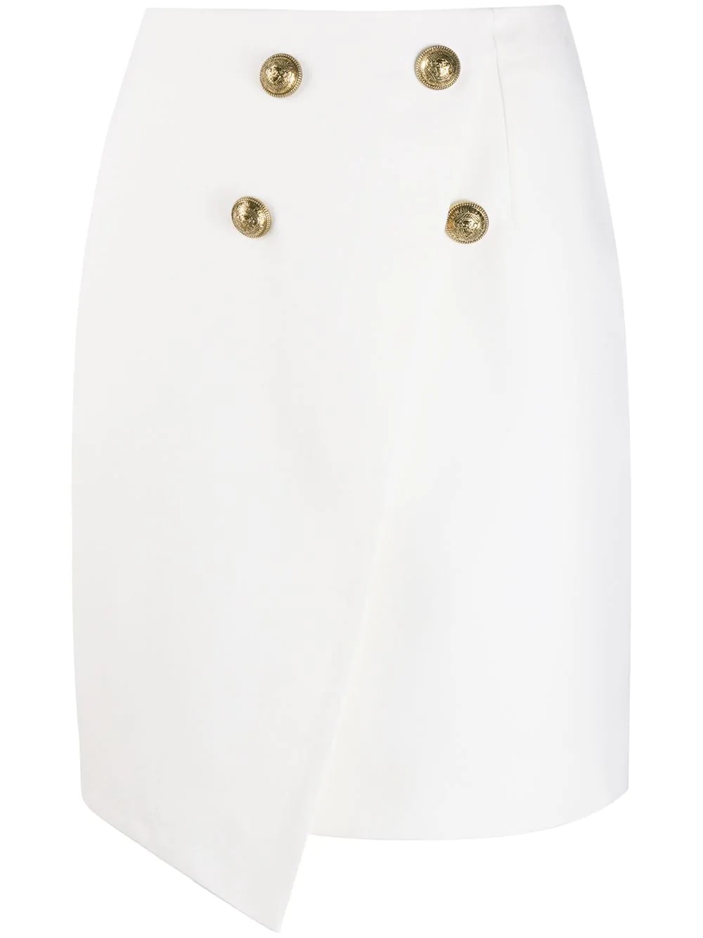 asymmetric wraparound skirt - 1