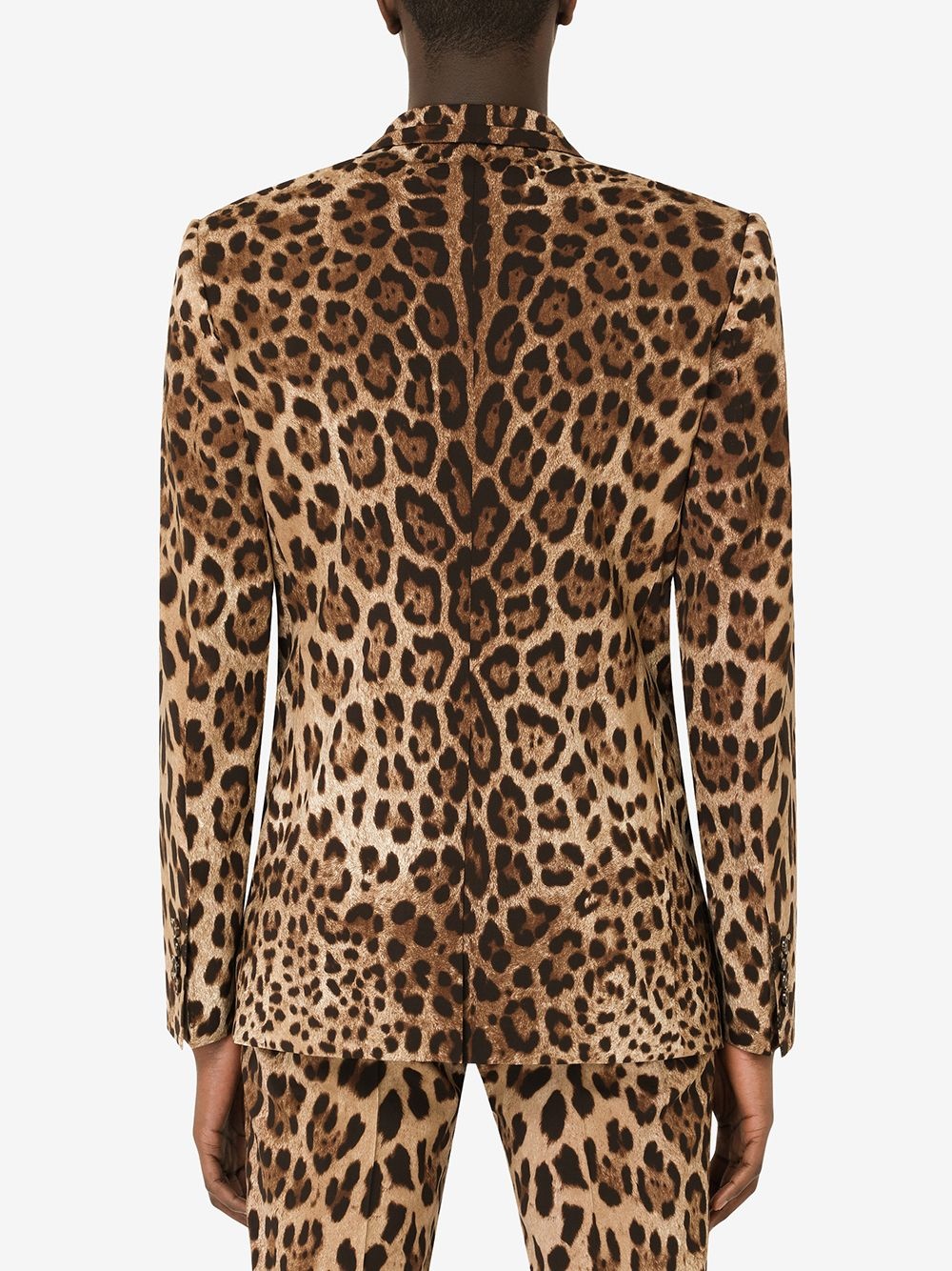leopard print blazer - 4