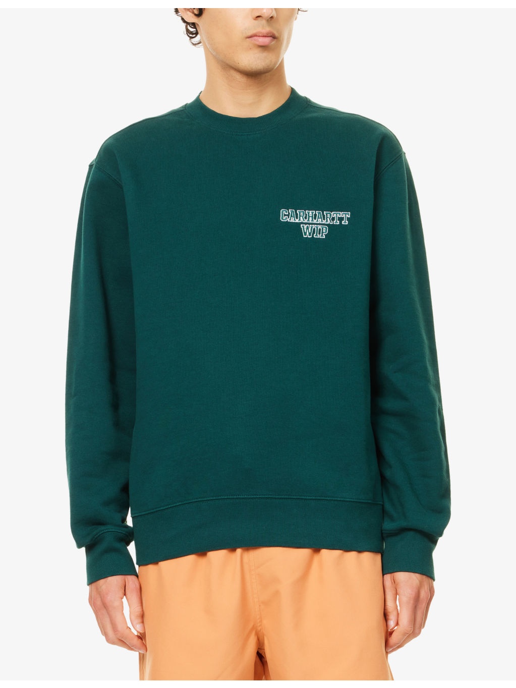 Alumni Brand-Embroidery Cotton-Jersey Sweatshirt - 3