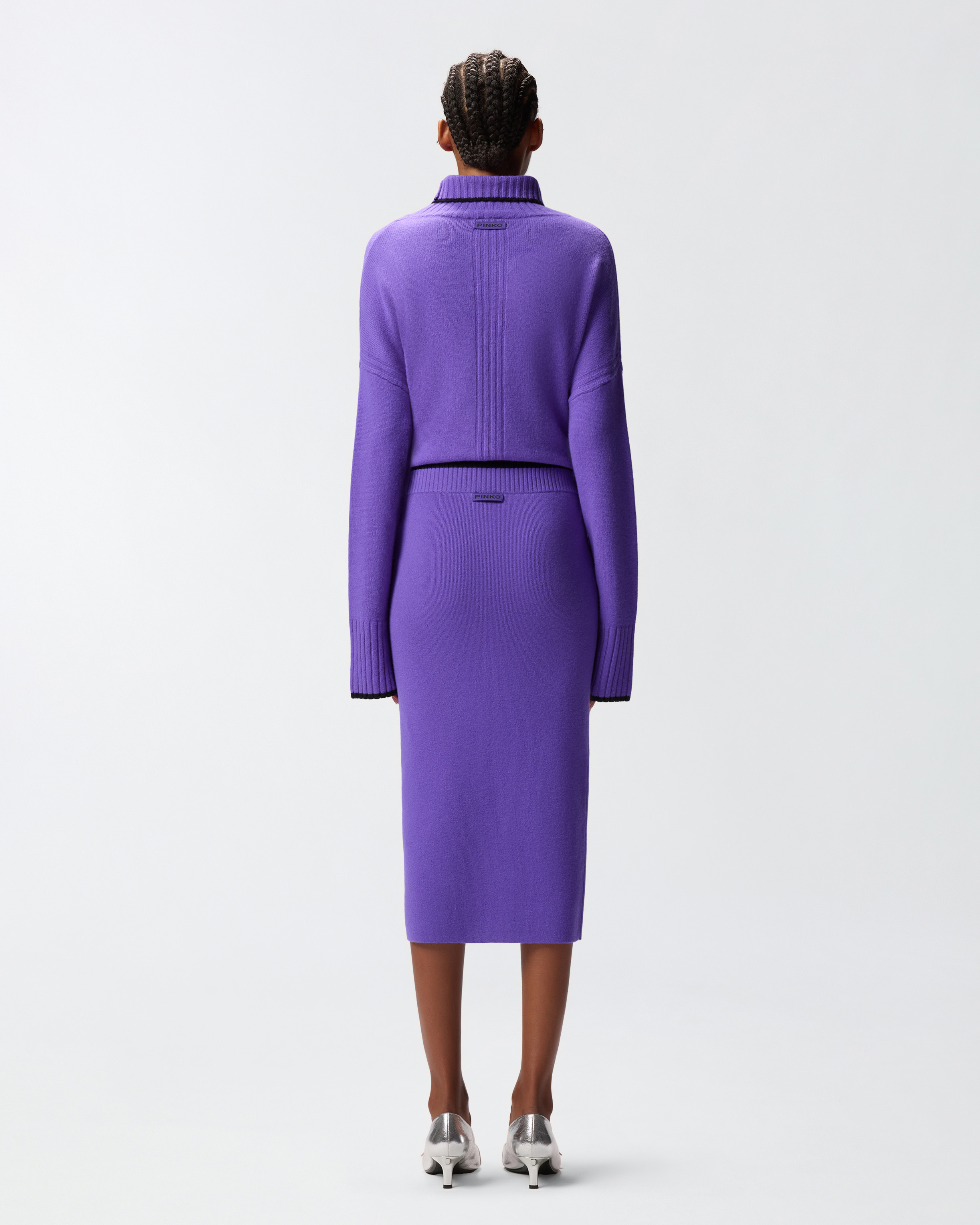 KNIT PENCIL SKIRT - 4