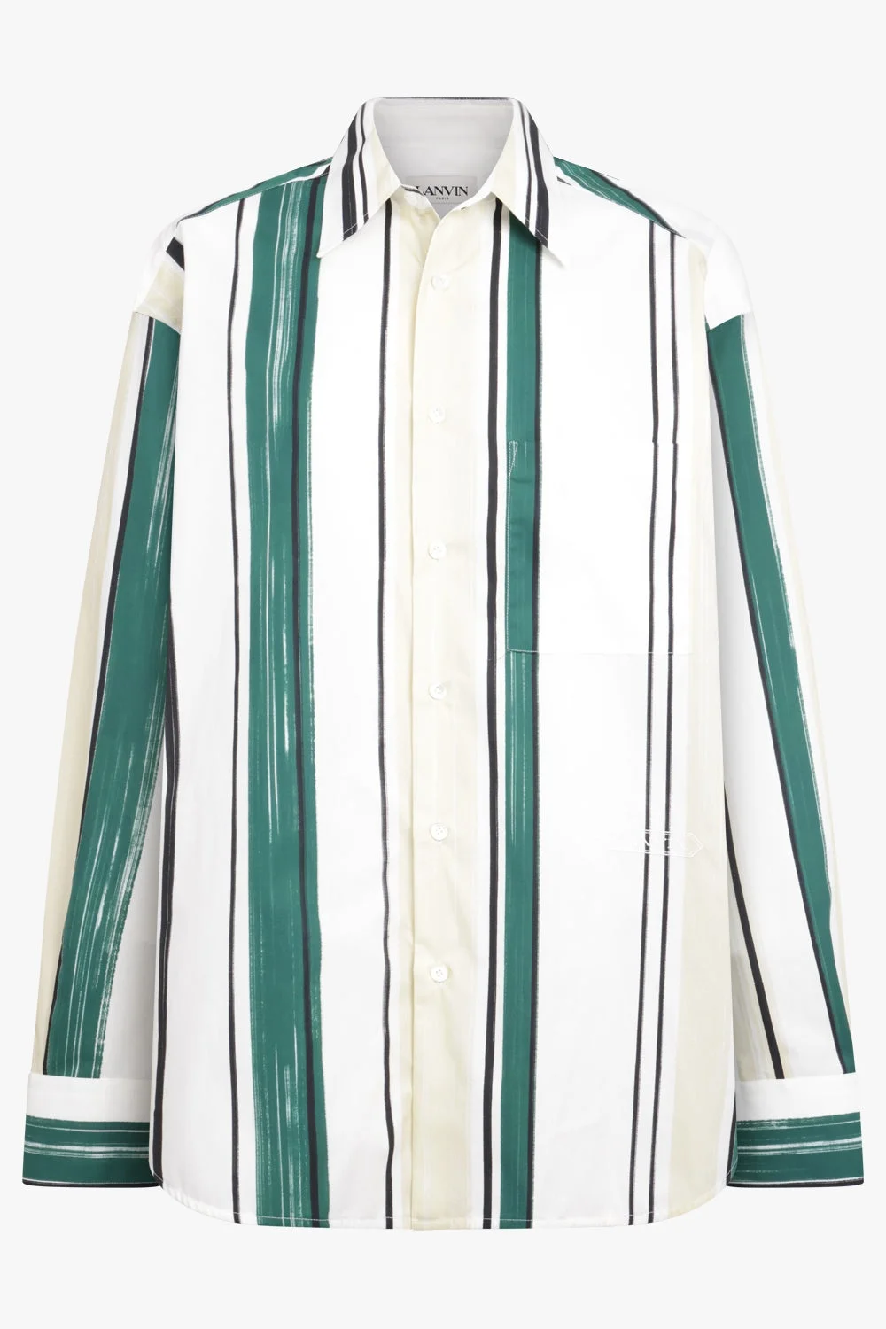 PRINTED LOOSE SHIRT | BOTTLE - 1