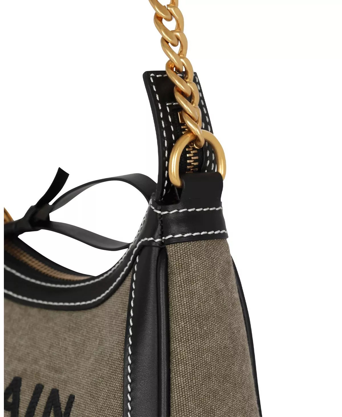 Women's B-Army Canvas Bag with Leather inserts - 2