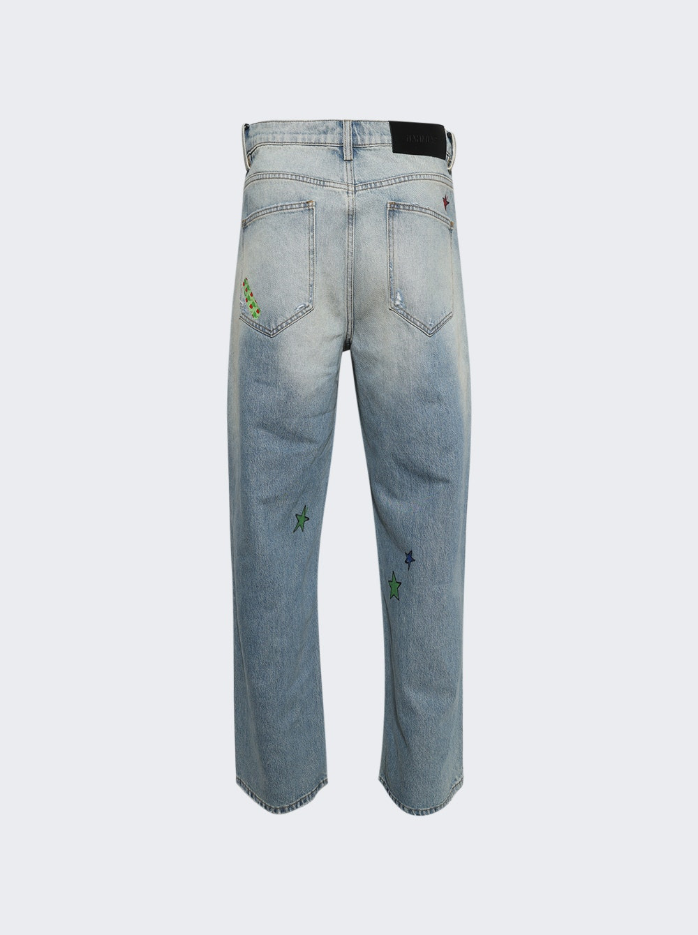 Bandaid Baggy Jeans Light Wash Denim - 2
