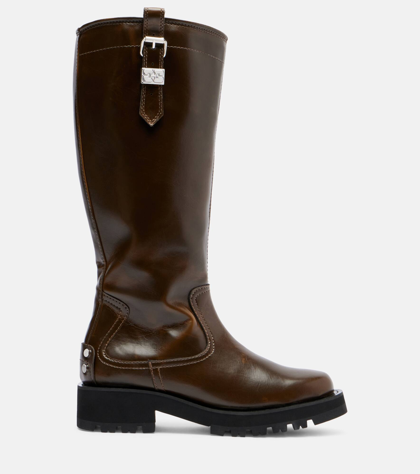 Studs knee-high boots - 4